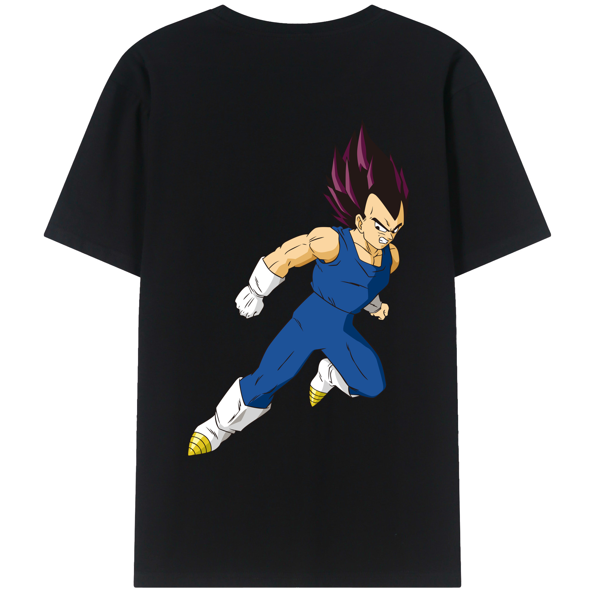 （画像用） ドラゴンボール ベジータ四世（Bejīta Yonsei）DRAGON BALL Vegeta IV レディース半袖Tシャツ(バックプリント)