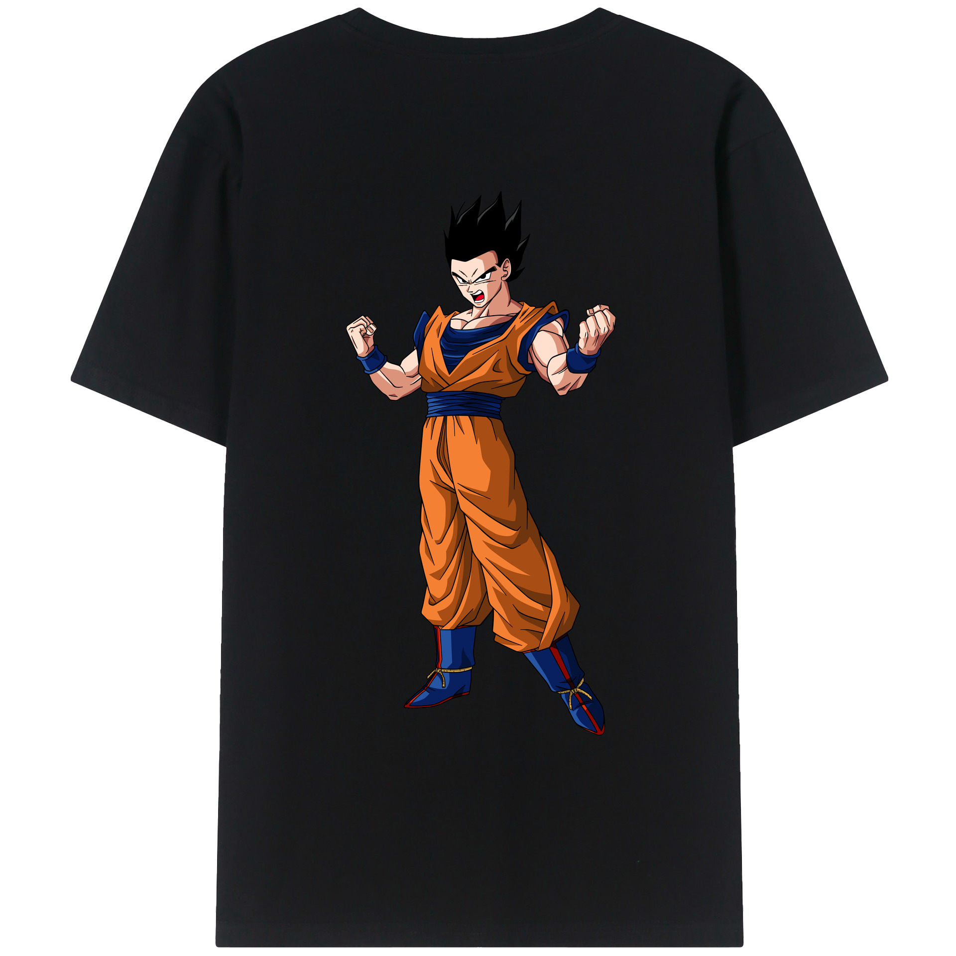 （画像用） ドラゴンボール 孫 悟飯（そんごはん）DRAGON BALL Son Gohan レディース半袖Tシャツ(バックプリント)