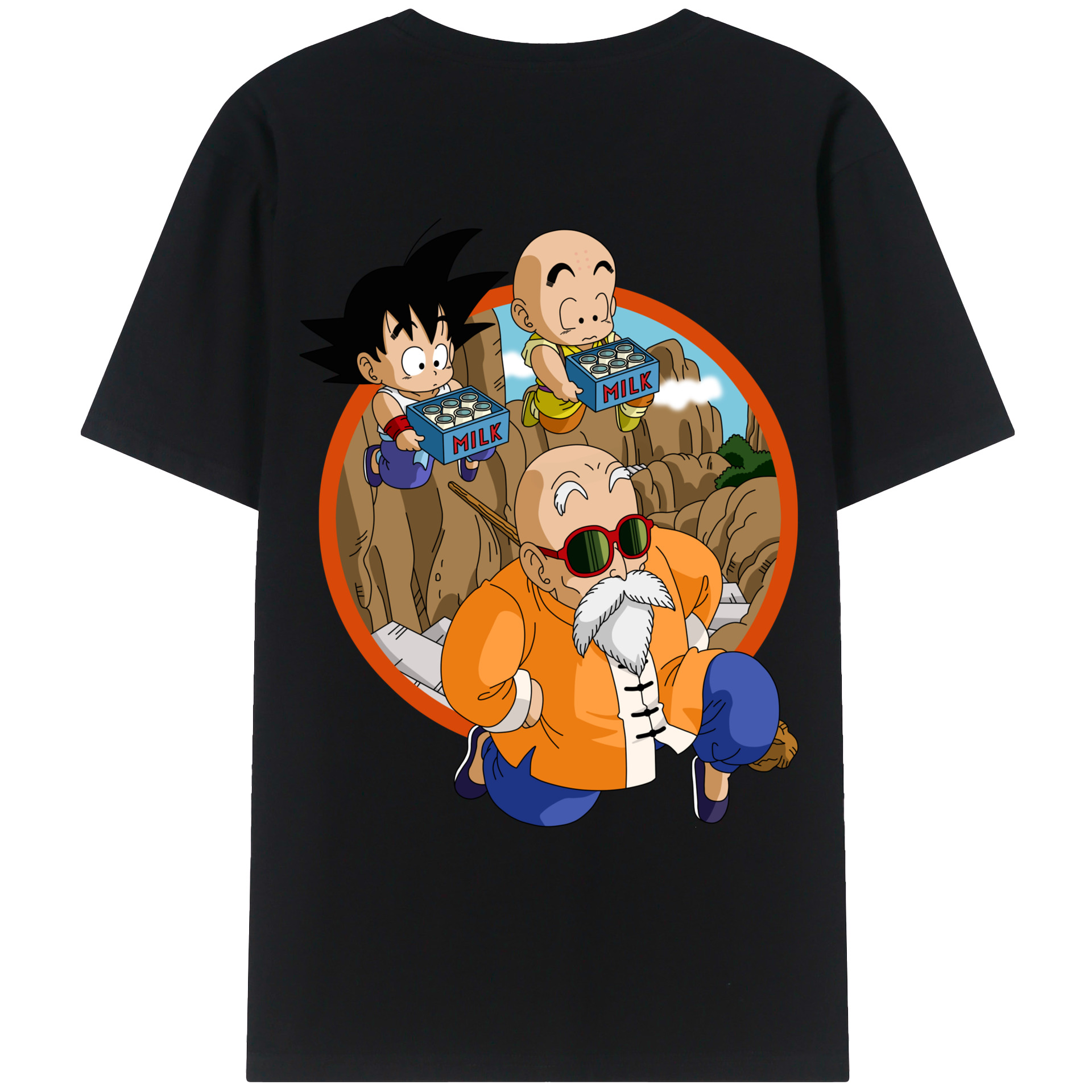 （画像用） ドラゴンボール 亀仙人（かめせんにん） DRAGON BALL Master Roshi Kame Sennin レディース半袖Tシャツ(バックプリント)