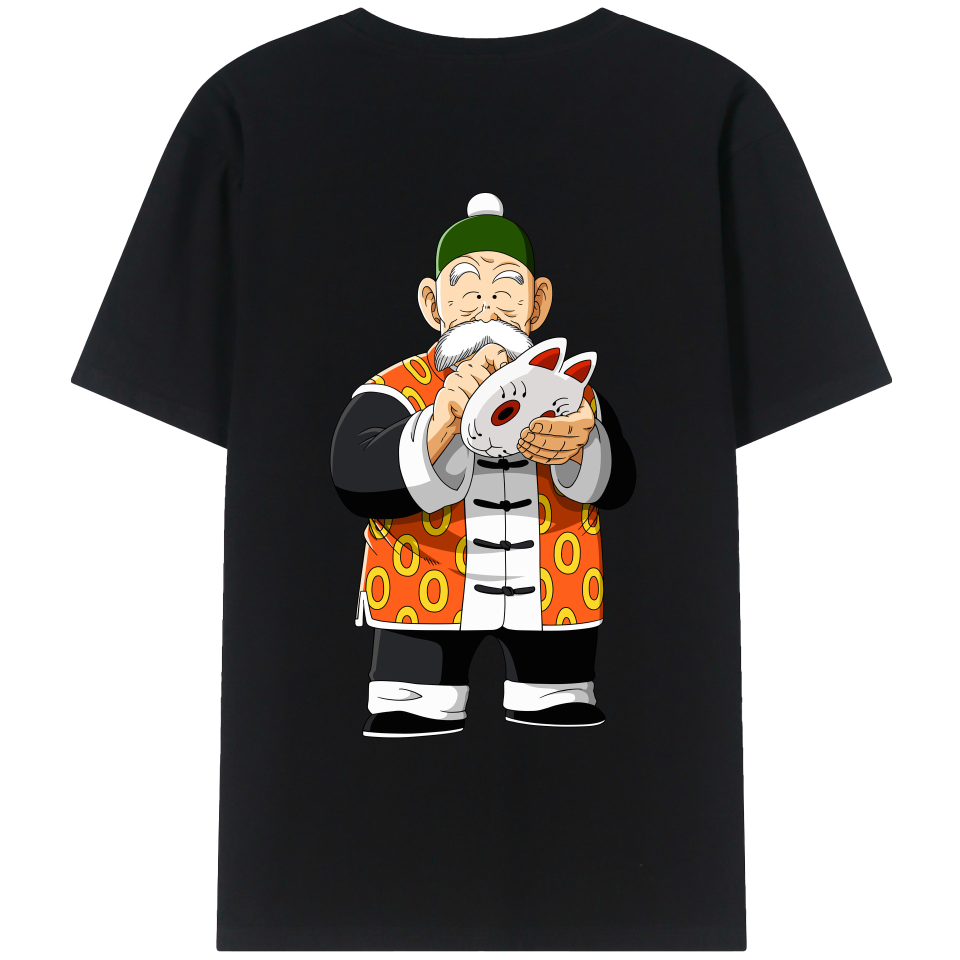 （画像用） ドラゴンボール 亀仙人（かめせんにん） DRAGON BALL Master Roshi Kame Sennin レディース半袖Tシャツ(バックプリント)