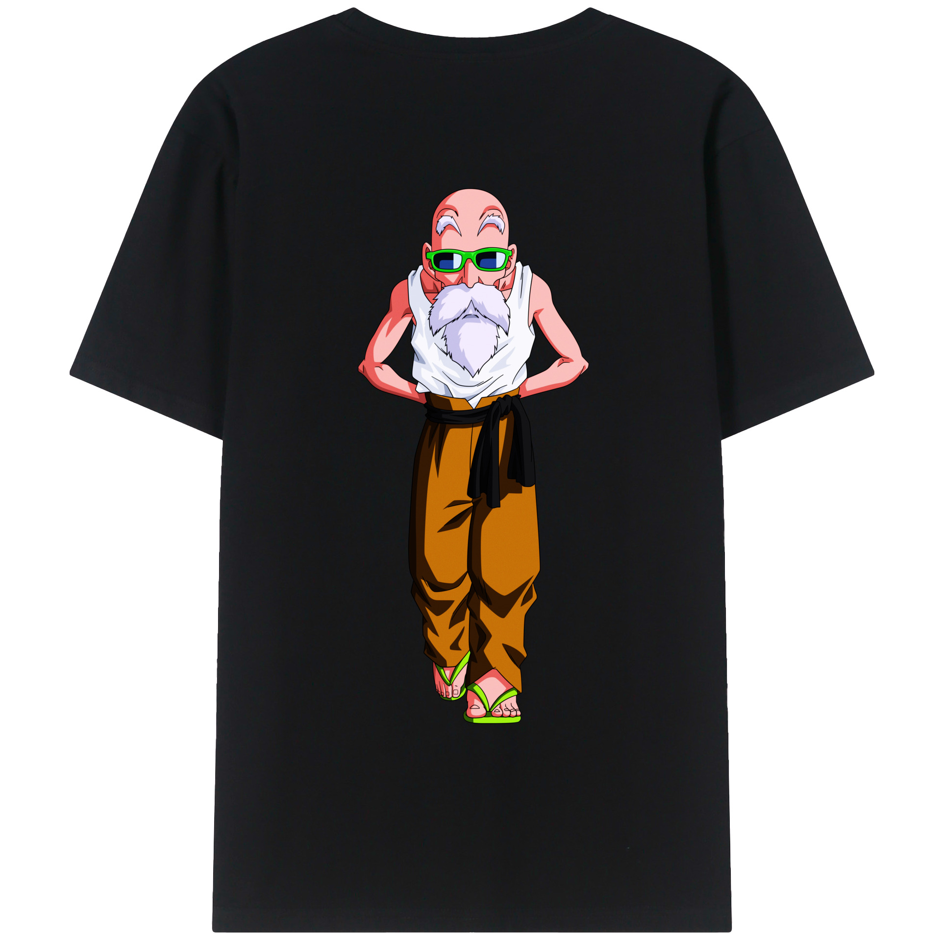 （画像用） ドラゴンボール 亀仙人（かめせんにん） DRAGON BALL Master Roshi Kame Sennin レディース半袖Tシャツ(バックプリント)