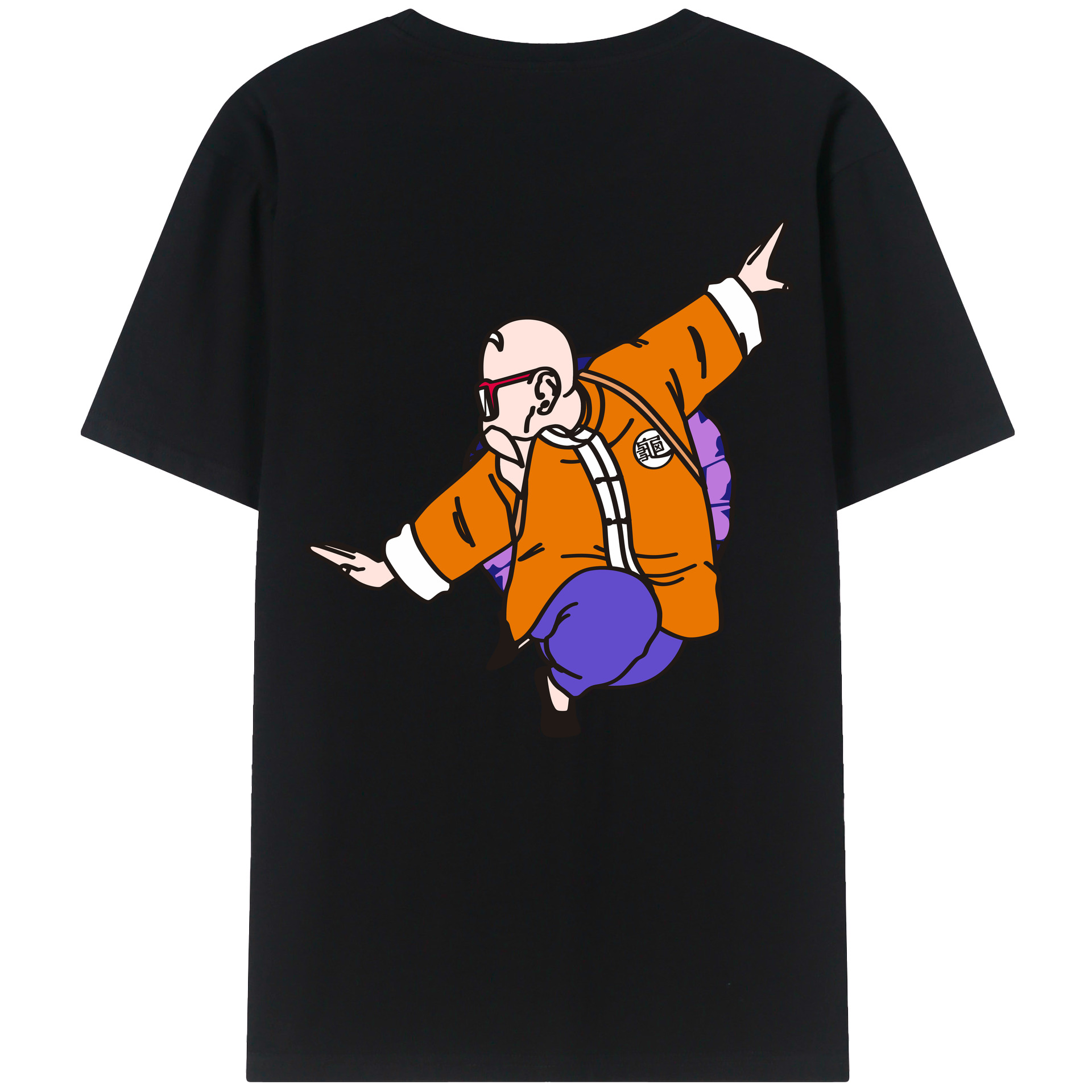 （画像用） ドラゴンボール 亀仙人（かめせんにん） DRAGON BALL Master Roshi Kame Sennin レディース半袖Tシャツ(バックプリント)