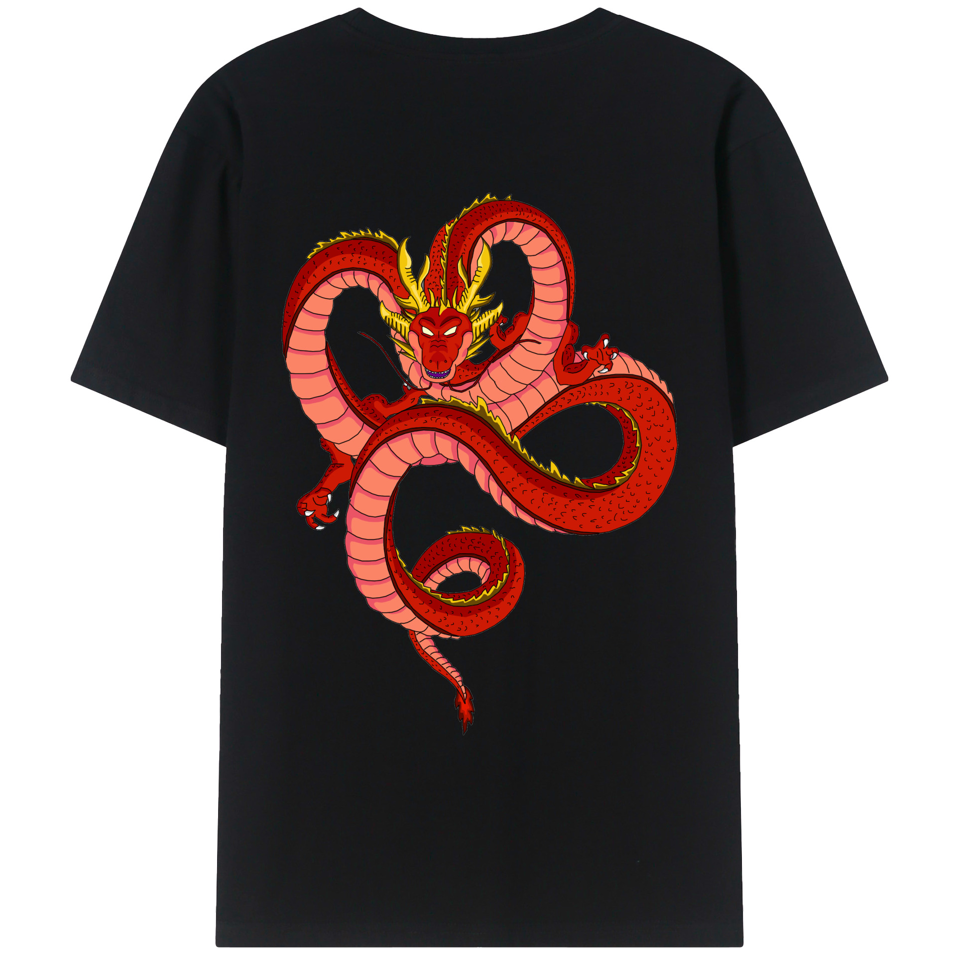 （画像用） ドラゴンボール 神龍 シェンロン DRAGON BALL Shenron レディース半袖Tシャツ(バックプリント)