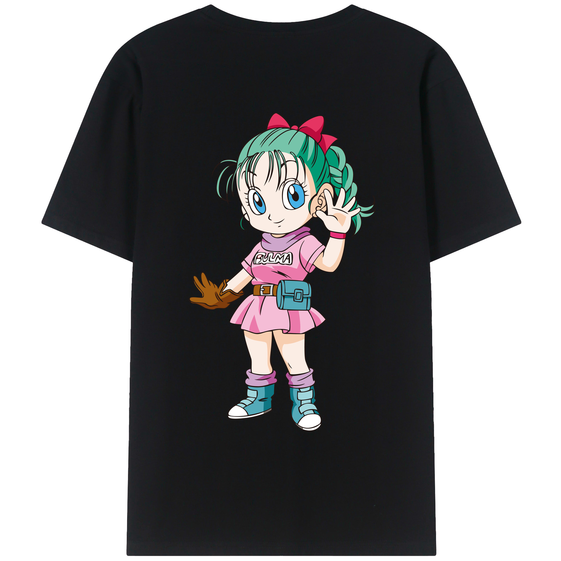 （画像用） ドラゴンボール ブルマ DRAGON BALL Bulma レディース半袖Tシャツ(バックプリント)