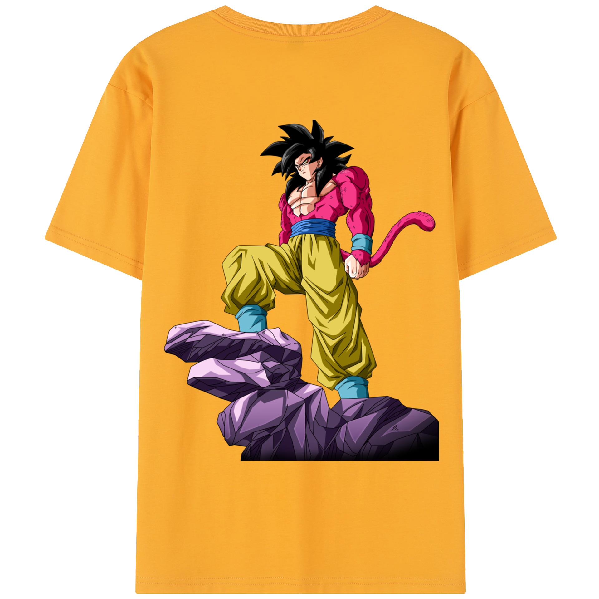 （画像用） ドラゴンボール 孫悟空（そん ごくう）Son Goku カカロット DRAGON BALL Kakarotto レディース半袖Tシャツ(バックプリント)