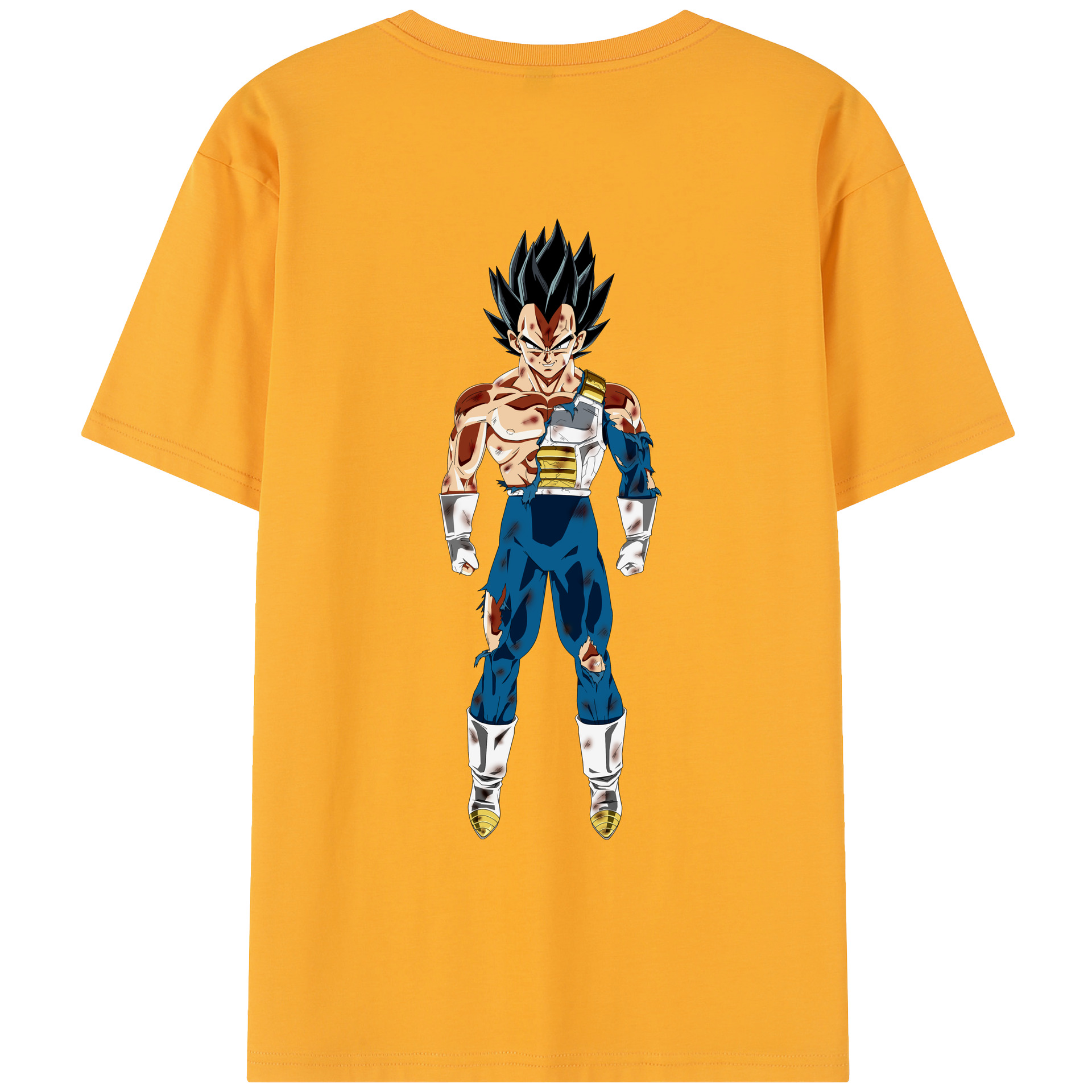 （画像用） ドラゴンボール ベジータ四世（Bejīta Yonsei）DRAGON BALL Vegeta IV レディース半袖Tシャツ(バックプリント)