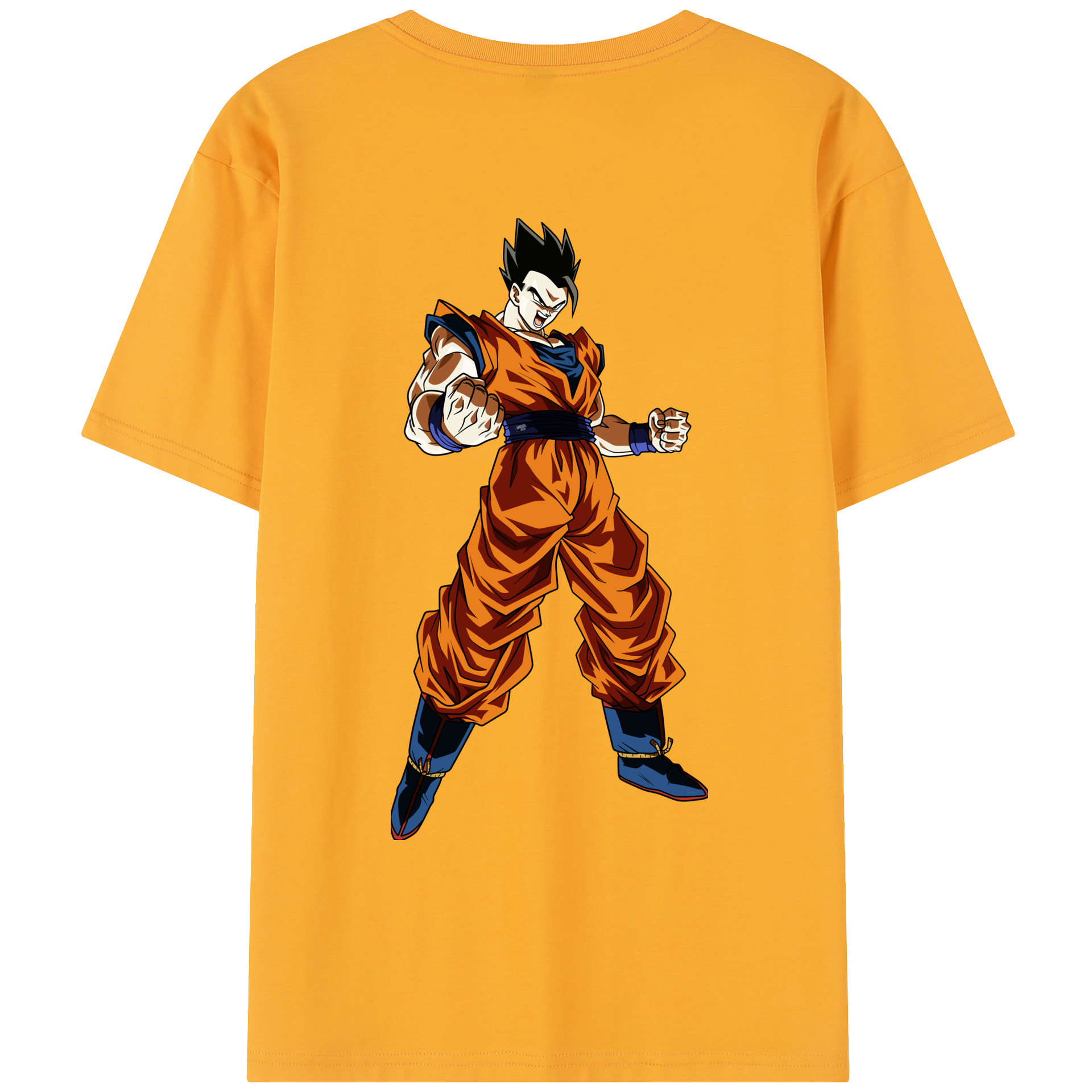 （画像用） ドラゴンボール 孫 悟飯（そんごはん）DRAGON BALL Son Gohan レディース半袖Tシャツ(バックプリント)