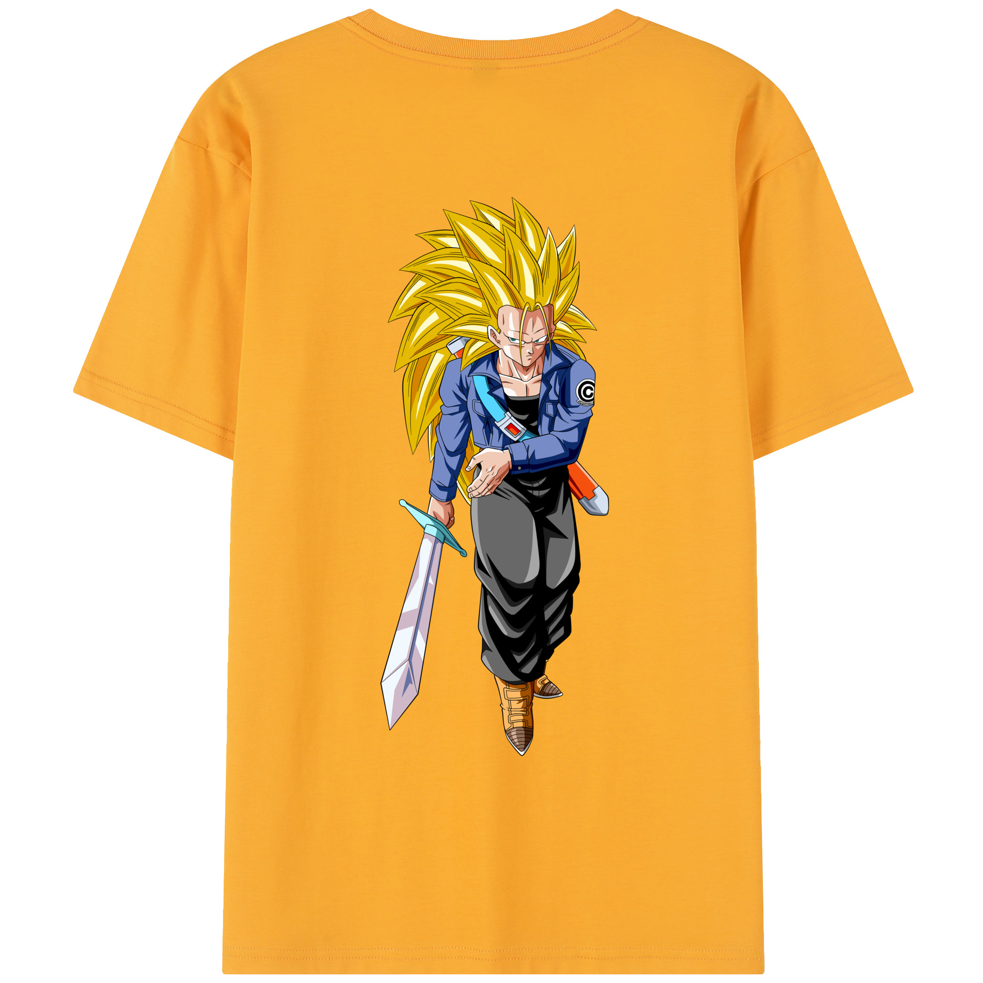 （画像用） ドラゴンボール トランクス（Torankusu）DRAGON BALL Trunks レディース半袖Tシャツ(バックプリント)