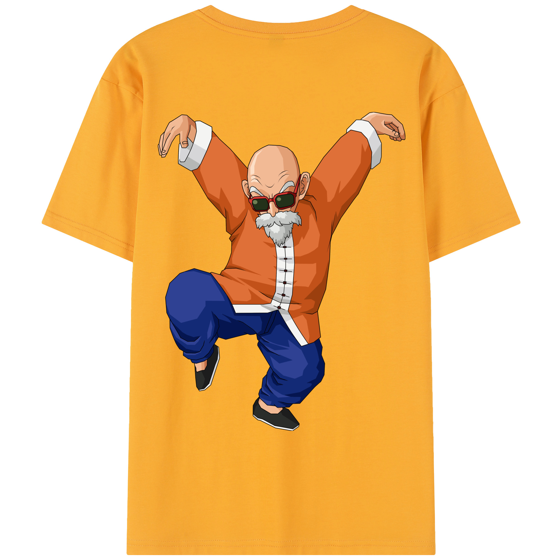 （画像用） ドラゴンボール 亀仙人（かめせんにん） DRAGON BALL Master Roshi Kame Sennin レディース半袖Tシャツ(バックプリント)