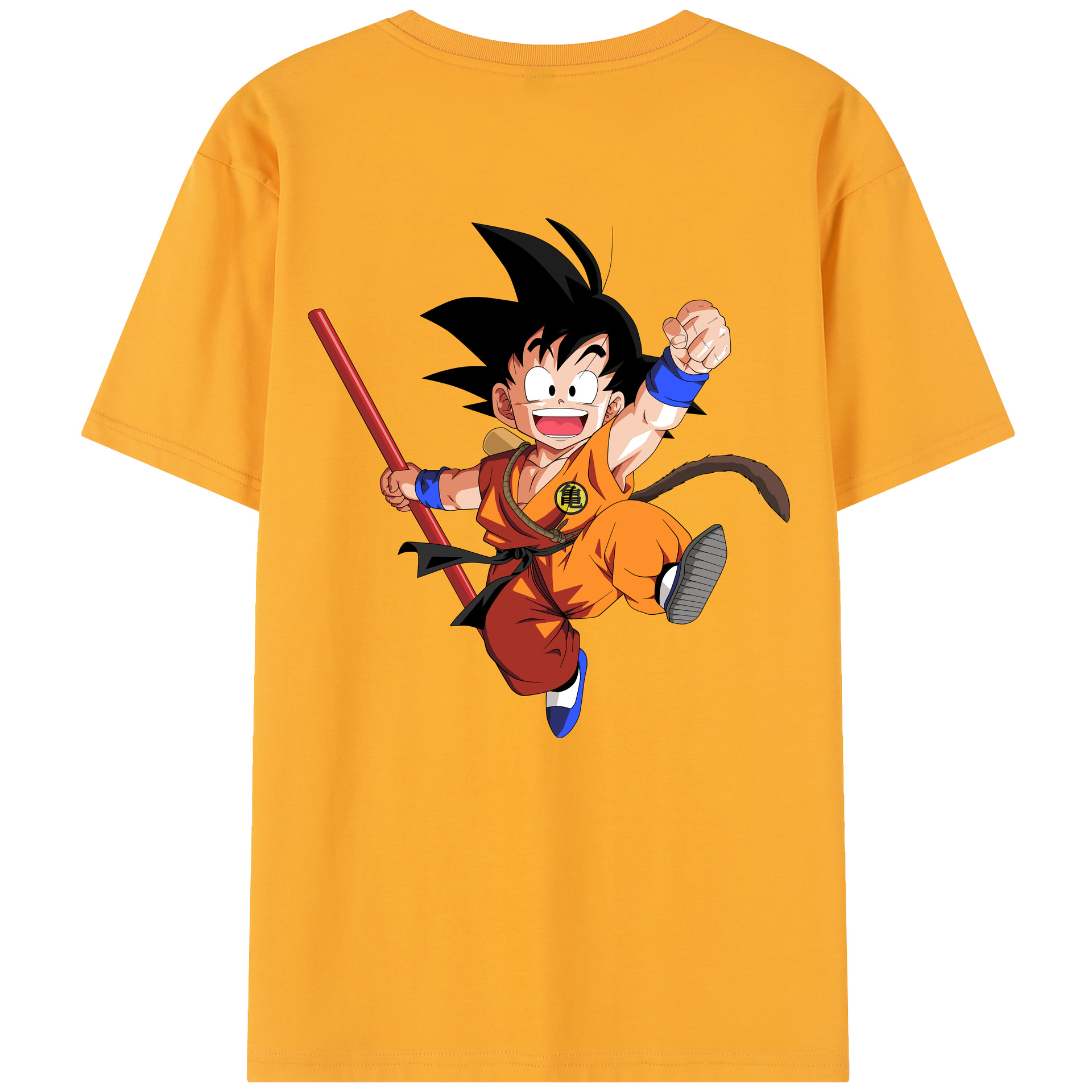 （画像用） ドラゴンボール 孫悟空（そん ごくう）Son Goku カカロット DRAGON BALL Kakarotto レディース半袖Tシャツ(バックプリント)
