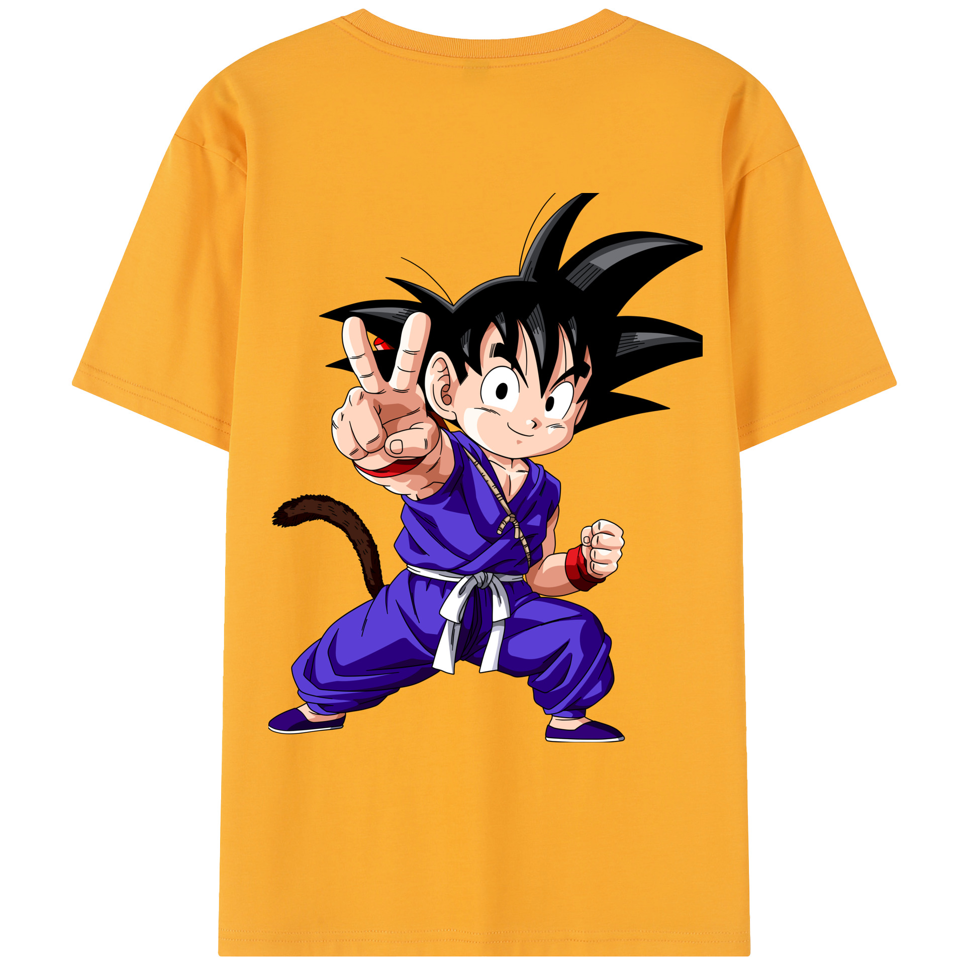 （画像用） ドラゴンボール 孫悟空（そん ごくう）Son Goku カカロット DRAGON BALL Kakarotto レディース半袖Tシャツ(バックプリント)