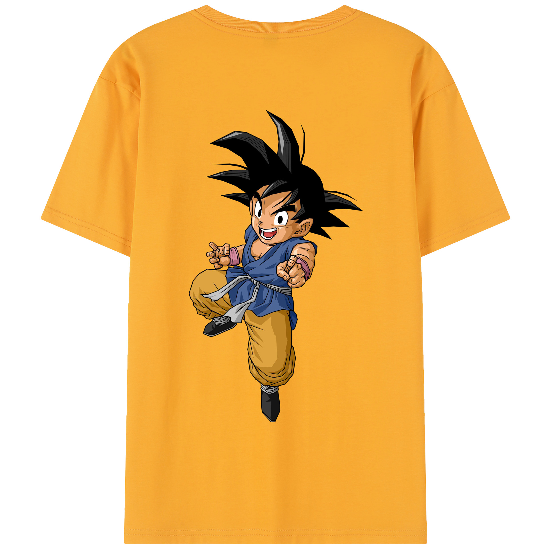 （画像用） ドラゴンボール 孫悟空（そん ごくう）Son Goku カカロット DRAGON BALL Kakarotto レディース半袖Tシャツ(バックプリント)