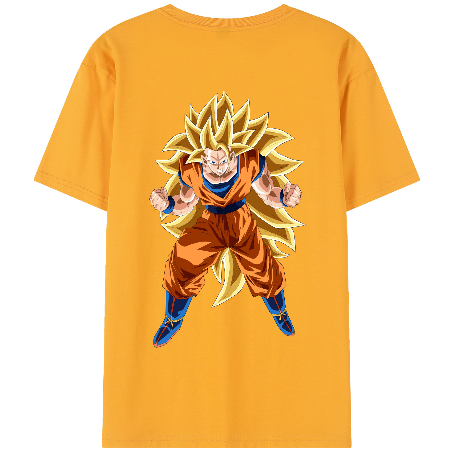 （画像用） ドラゴンボール 孫悟空（そん ごくう）Son Goku カカロット DRAGON BALL Kakarotto レディース半袖Tシャツ(バックプリント)