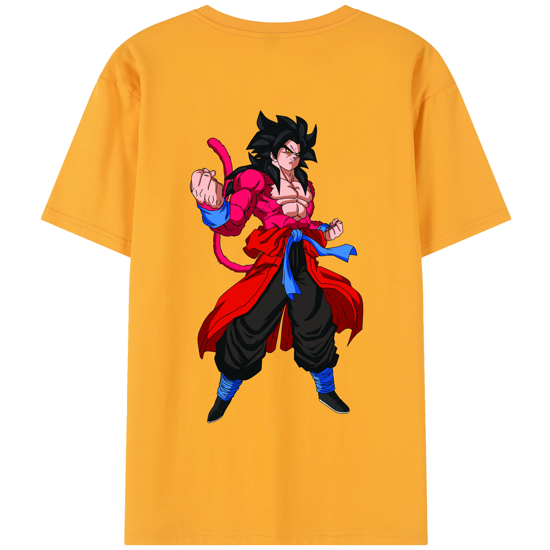 （画像用） ドラゴンボール 孫悟空（そん ごくう）Son Goku カカロット DRAGON BALL Kakarotto レディース半袖Tシャツ(バックプリント)