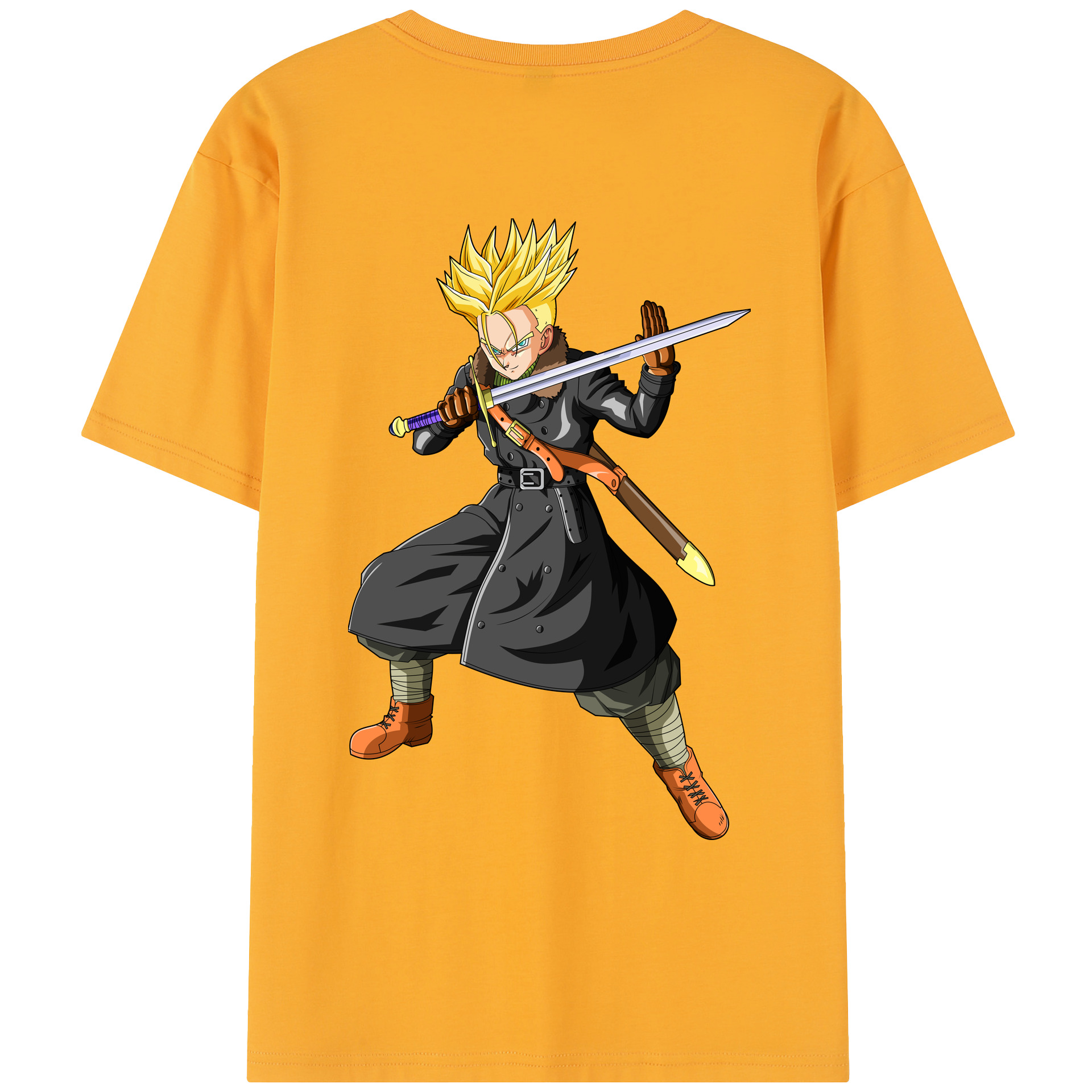 （画像用） ドラゴンボール トランクス（Torankusu）DRAGON BALL Trunks レディース半袖Tシャツ(バックプリント)