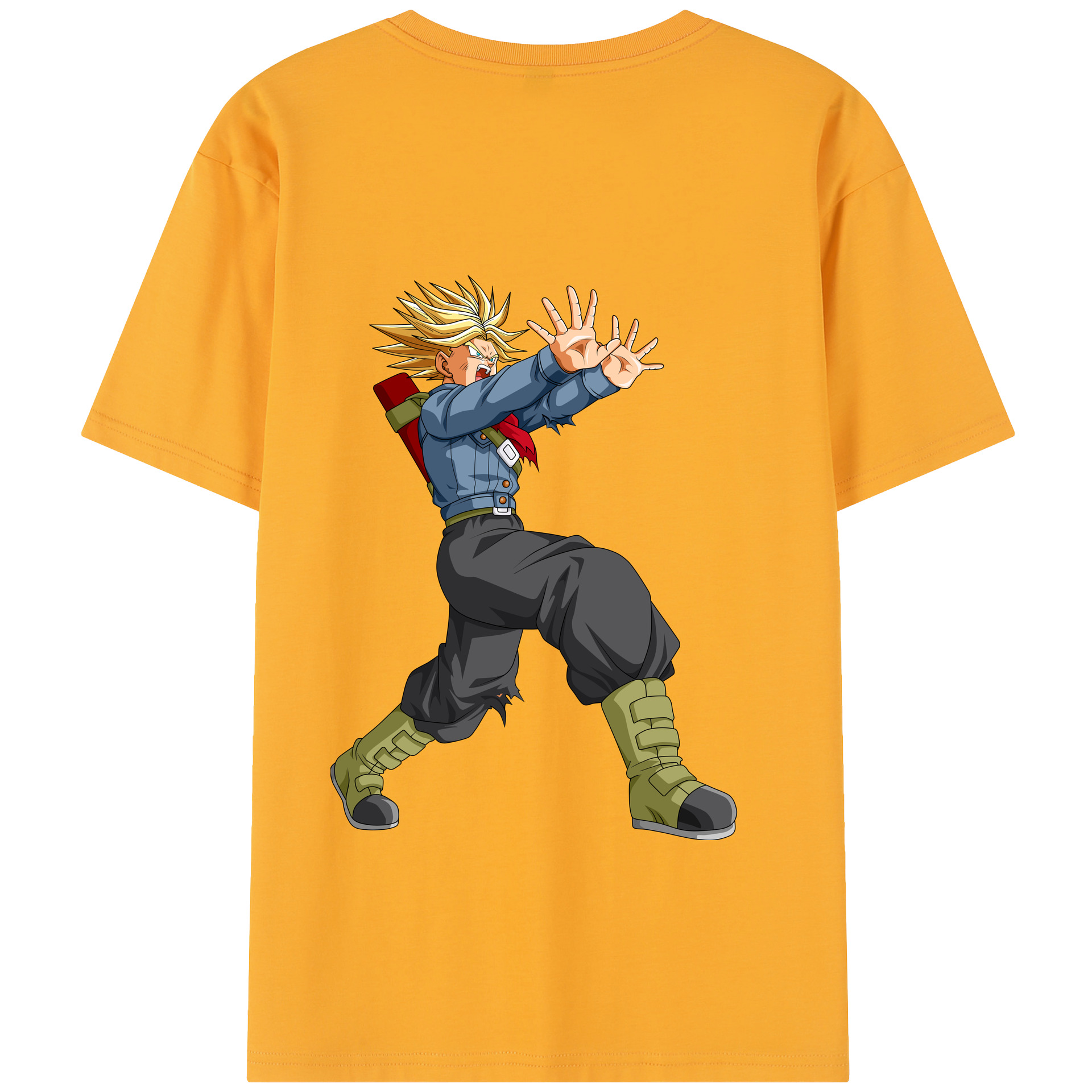 （画像用） ドラゴンボール トランクス（Torankusu）DRAGON BALL Trunks レディース半袖Tシャツ(バックプリント)