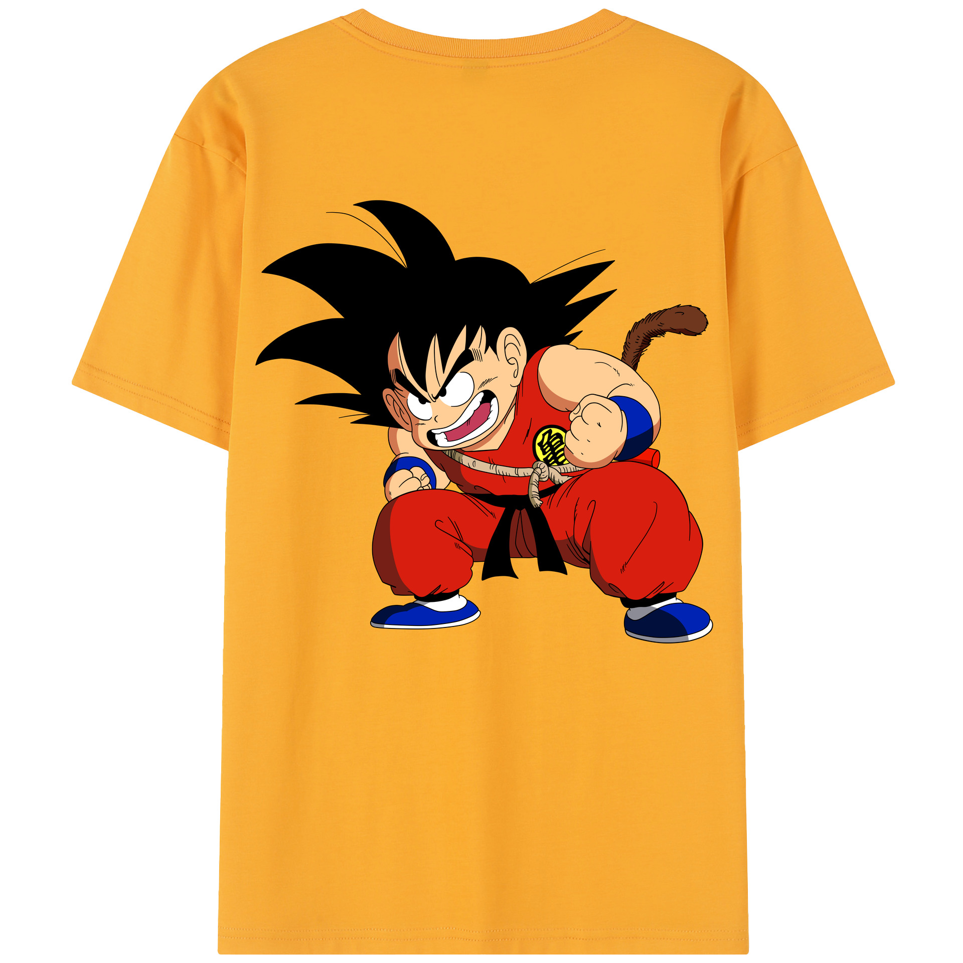 （画像用） ドラゴンボール 孫悟空（そん ごくう）Son Goku カカロット DRAGON BALL Kakarotto レディース半袖Tシャツ(バックプリント)