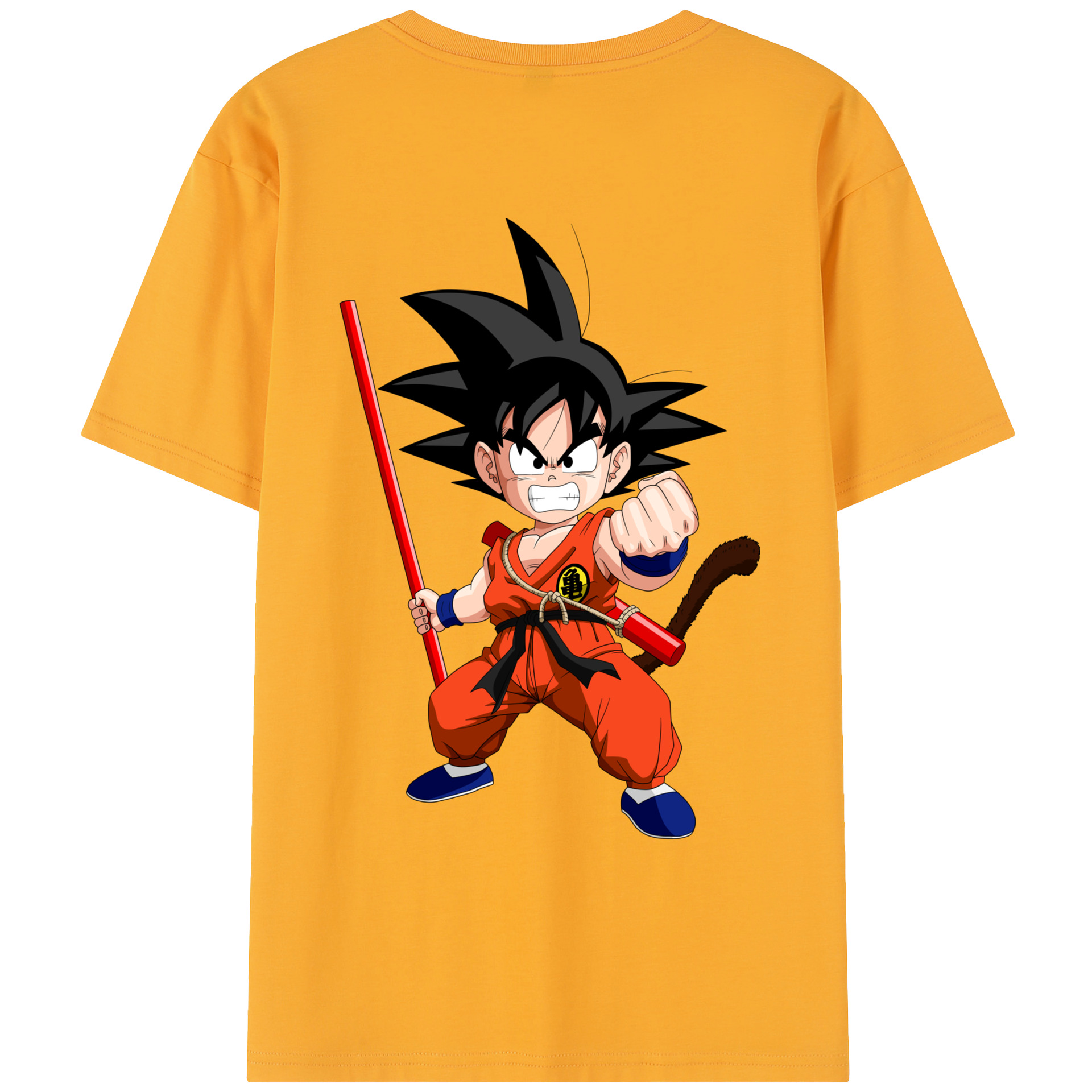 （画像用） ドラゴンボール 孫悟空（そん ごくう）Son Goku カカロット DRAGON BALL Kakarotto レディース半袖Tシャツ(バックプリント)