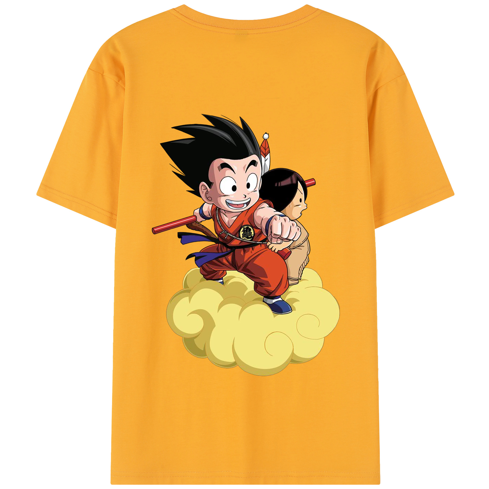 （画像用） ドラゴンボール 孫悟空（そん ごくう）Son Goku カカロット DRAGON BALL Kakarotto レディース半袖Tシャツ(バックプリント)