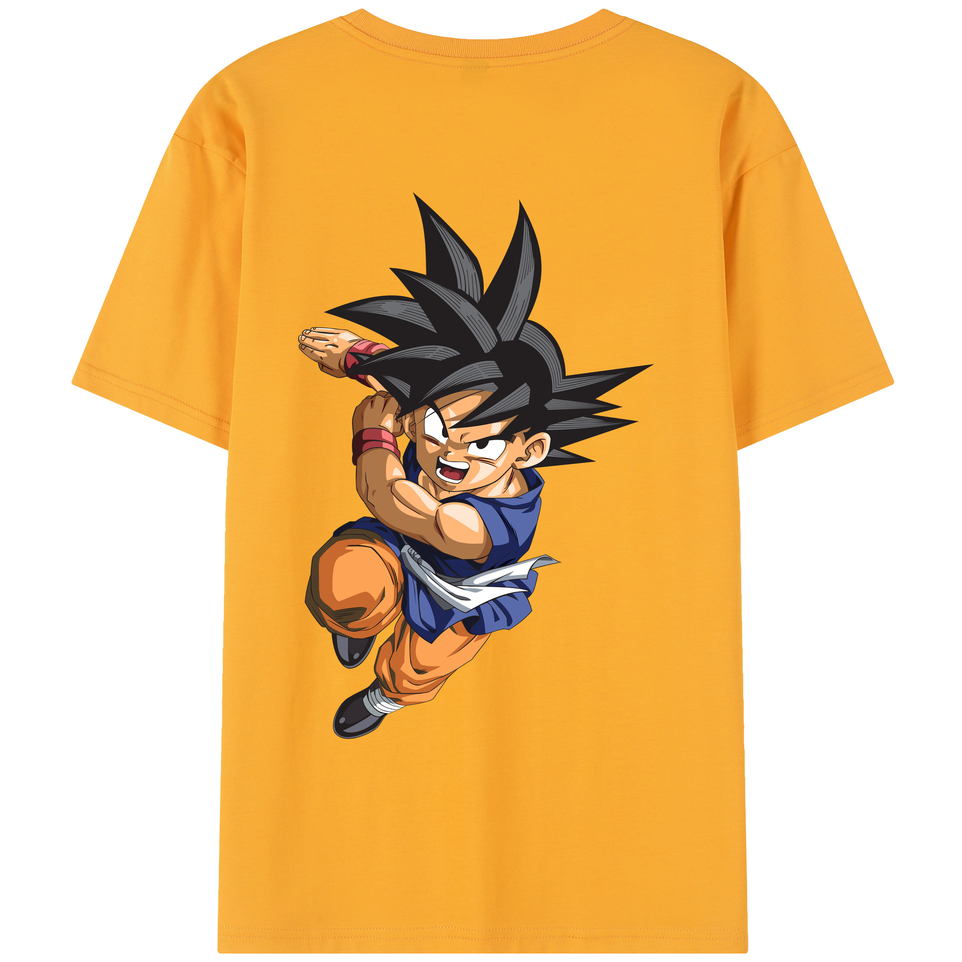 （画像用） ドラゴンボール 孫悟空（そん ごくう）Son Goku カカロット DRAGON BALL Kakarotto レディース半袖Tシャツ(バックプリント)