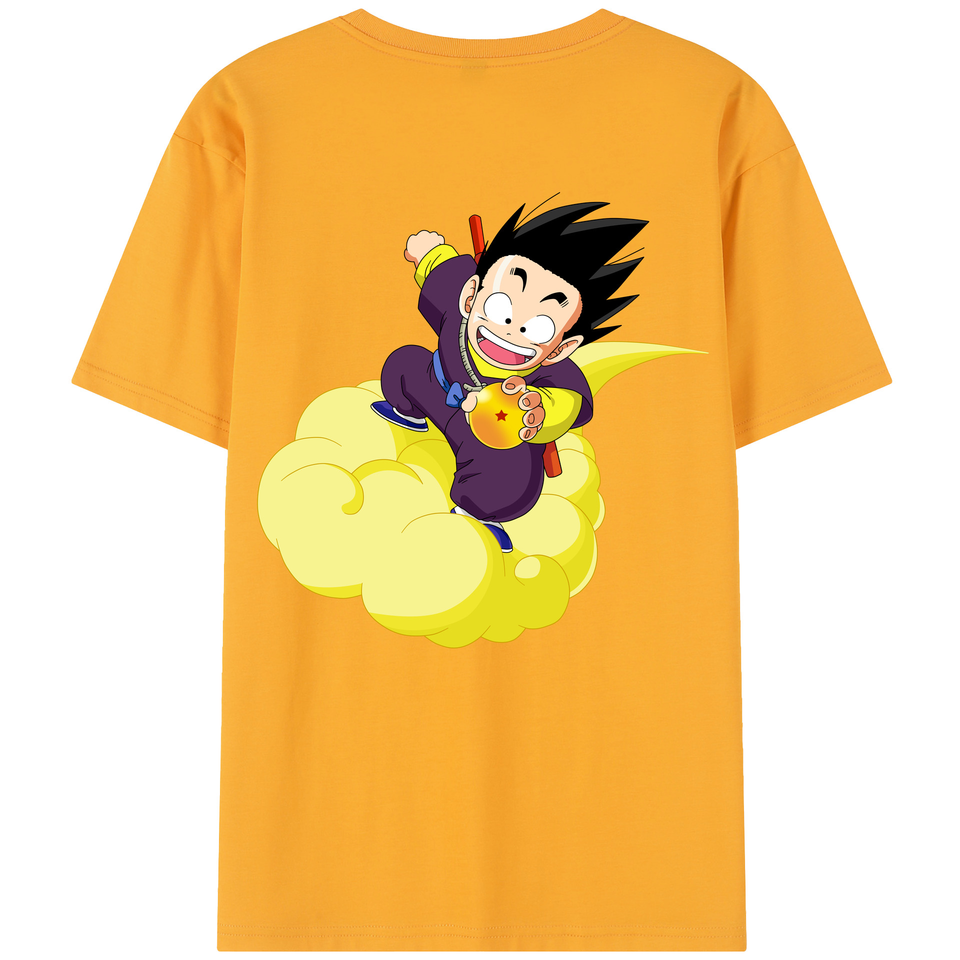 （画像用） ドラゴンボール 孫悟空（そん ごくう）Son Goku カカロット DRAGON BALL Kakarotto レディース半袖Tシャツ(バックプリント)