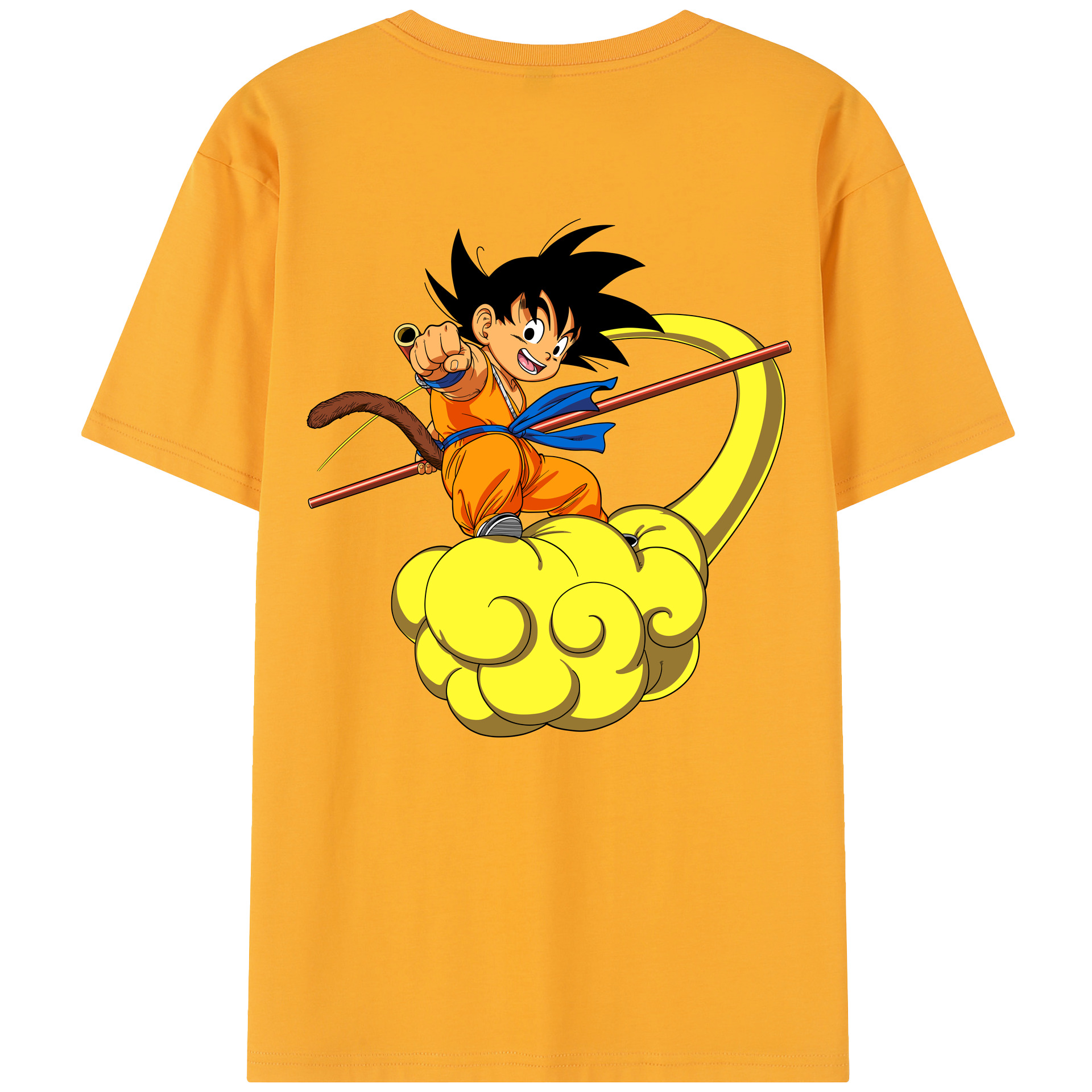 （画像用） ドラゴンボール 孫悟空（そん ごくう）Son Goku カカロット DRAGON BALL Kakarotto レディース半袖Tシャツ(バックプリント)