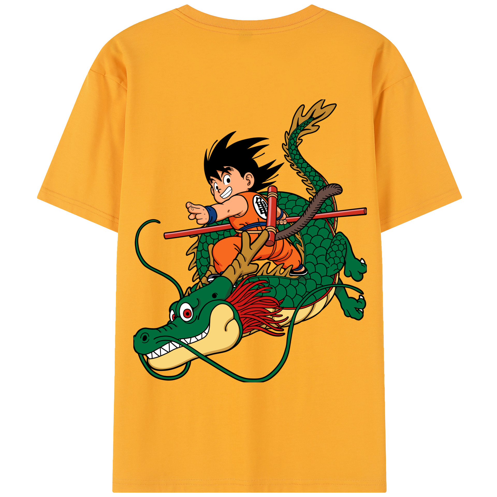 （画像用） ドラゴンボール 孫悟空（そん ごくう）Son Goku カカロット DRAGON BALL Kakarotto レディース半袖Tシャツ(バックプリント)