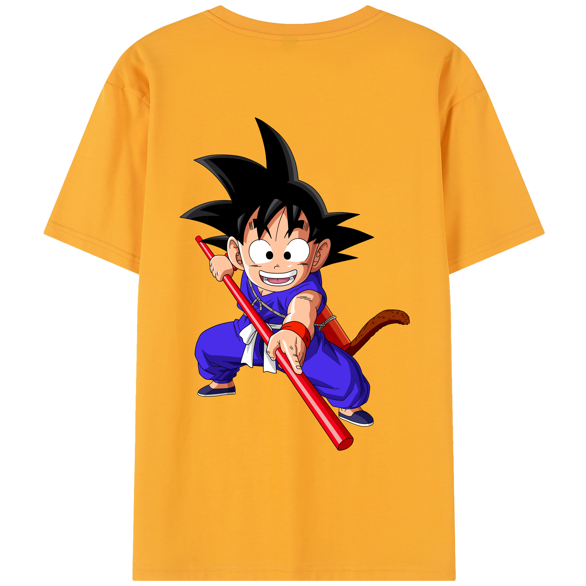 （画像用） ドラゴンボール 孫悟空（そん ごくう）Son Goku カカロット DRAGON BALL Kakarotto レディース半袖Tシャツ(バックプリント)
