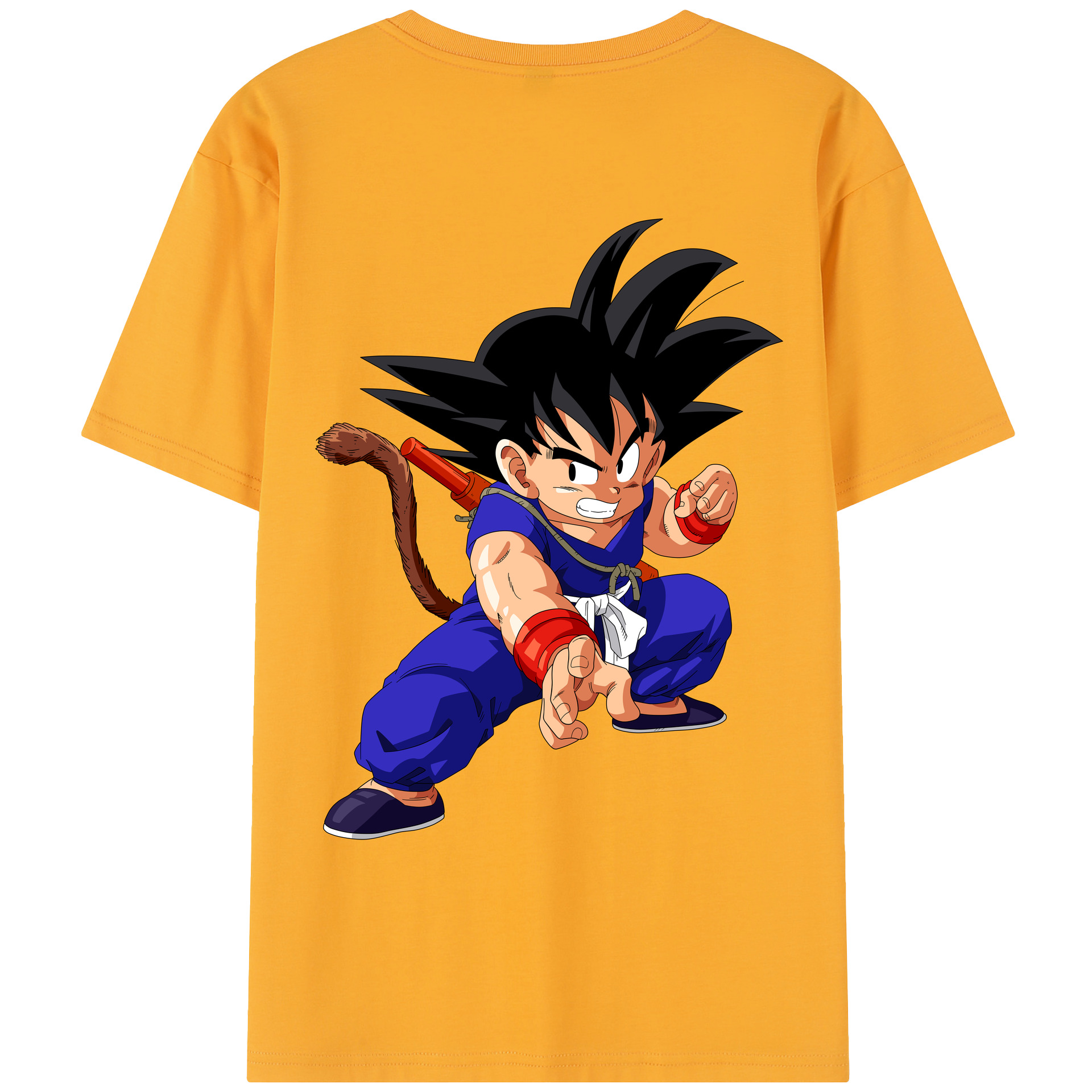 （画像用） ドラゴンボール 孫悟空（そん ごくう）Son Goku カカロット DRAGON BALL Kakarotto レディース半袖Tシャツ(バックプリント)