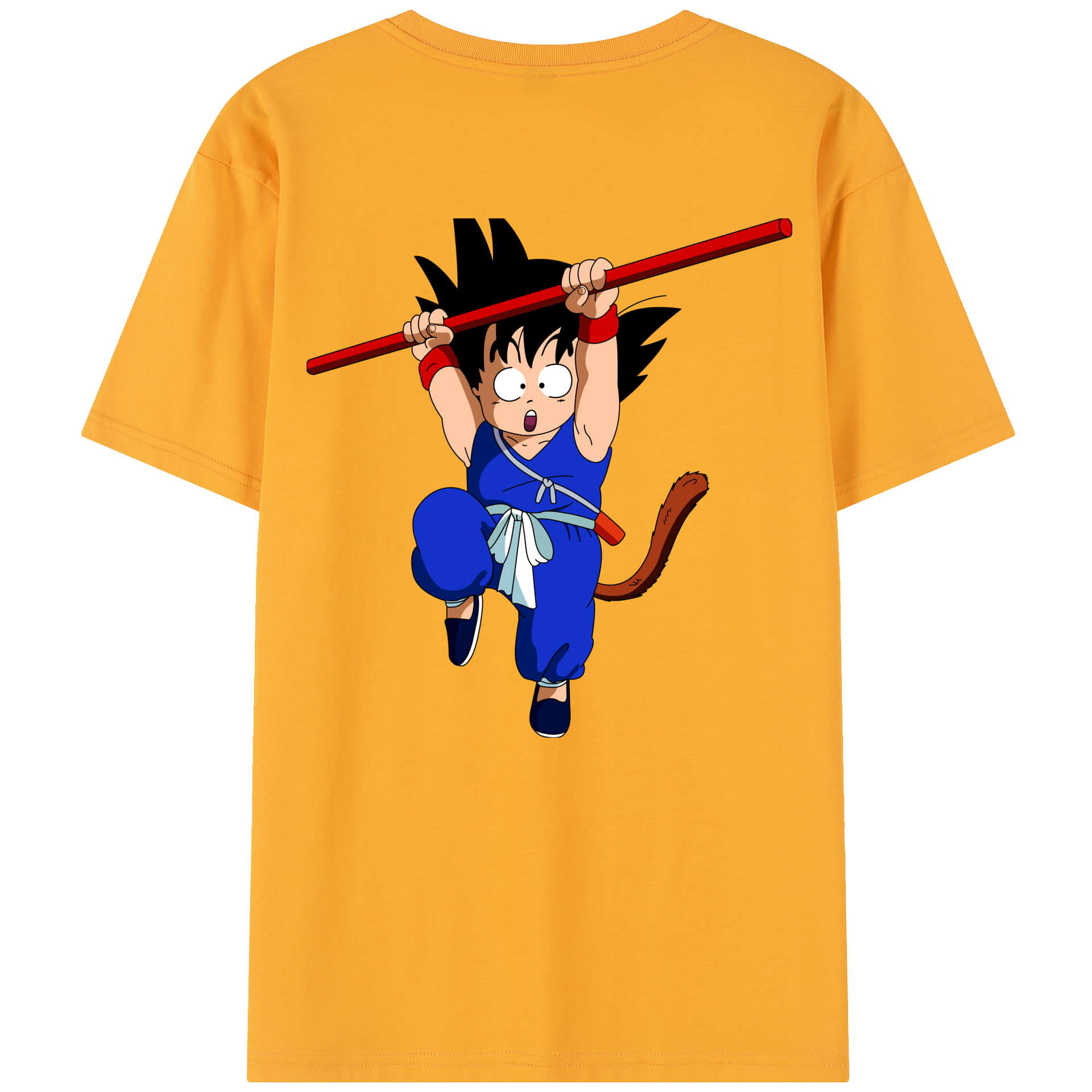 （画像用） ドラゴンボール 孫悟空（そん ごくう）Son Goku カカロット DRAGON BALL Kakarotto レディース半袖Tシャツ(バックプリント)