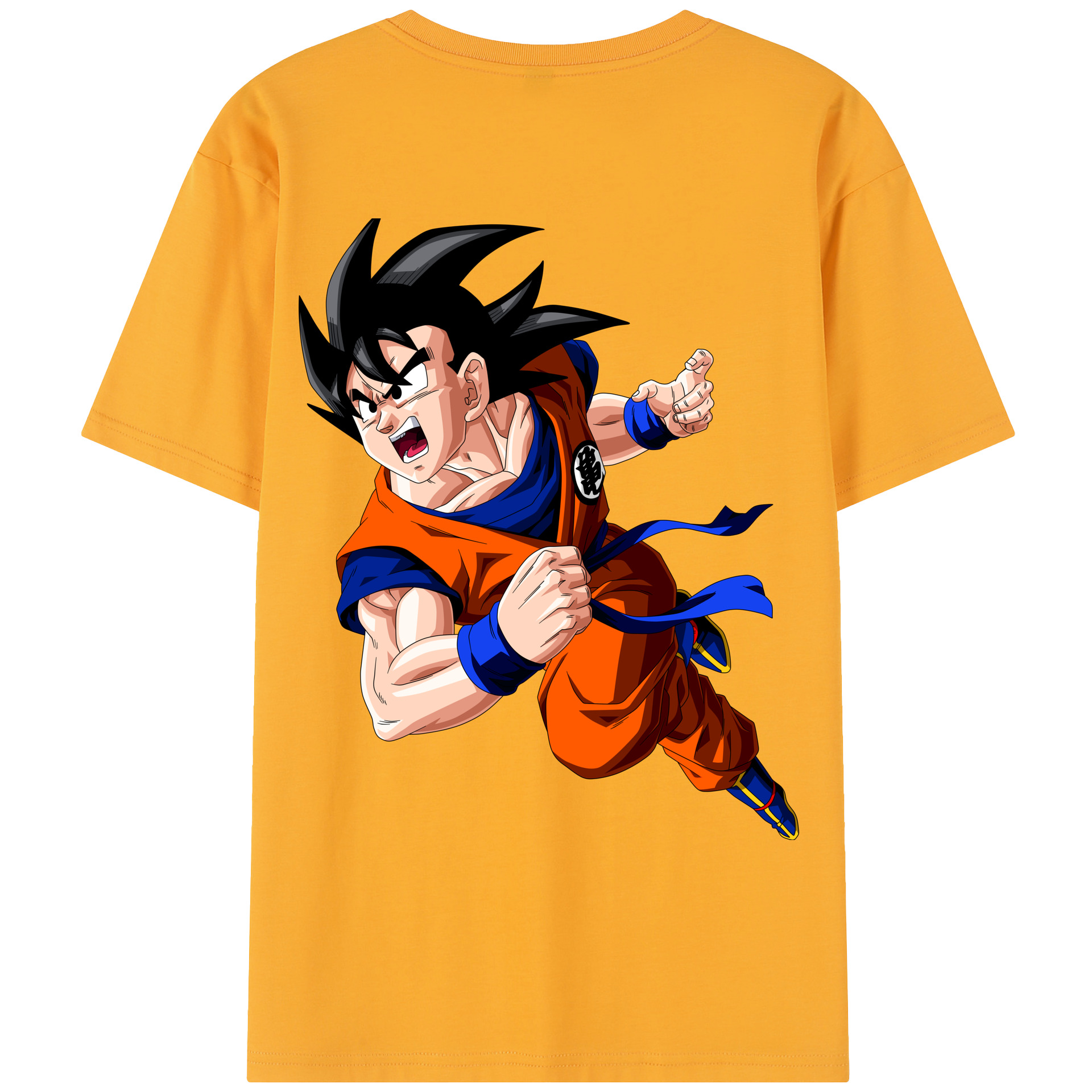 （画像用） ドラゴンボール 孫悟空（そん ごくう）Son Goku カカロット DRAGON BALL Kakarotto レディース半袖Tシャツ(バックプリント)