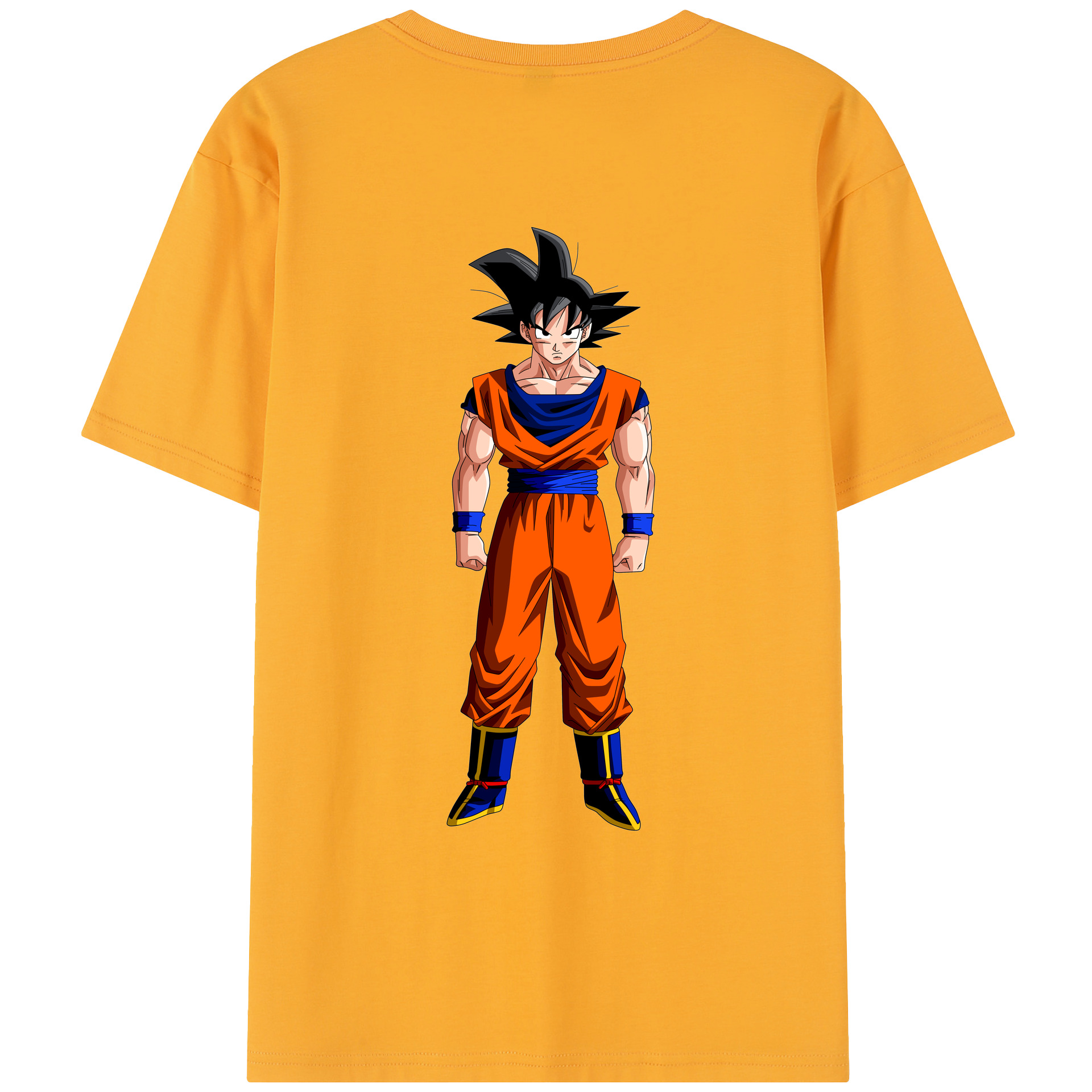 （画像用） ドラゴンボール 孫悟空（そん ごくう）Son Goku カカロット DRAGON BALL Kakarotto レディース半袖Tシャツ(バックプリント)
