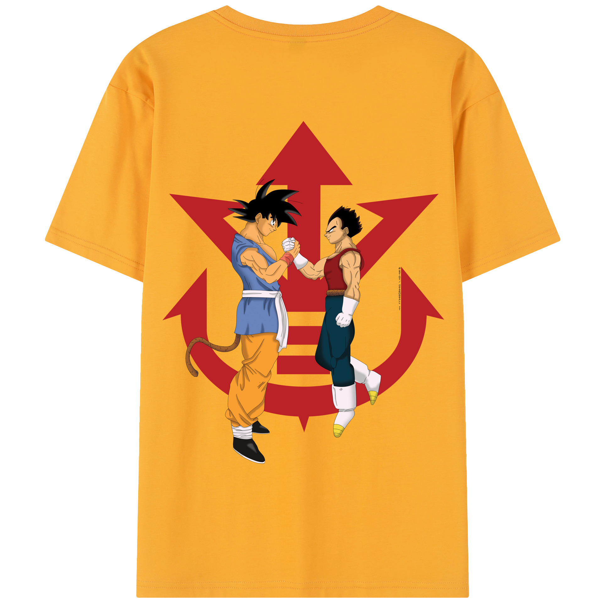 （画像用） ドラゴンボール 孫悟空（そん ごくう）Son Goku カカロット DRAGON BALL Kakarotto レディース半袖Tシャツ(バックプリント)
