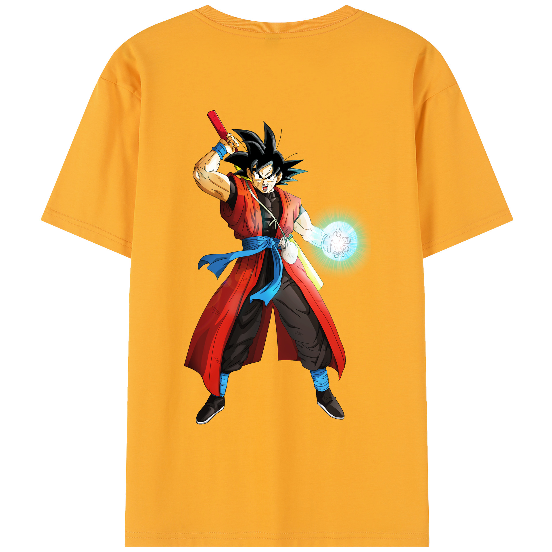 （画像用） ドラゴンボール 孫悟空（そん ごくう）Son Goku カカロット DRAGON BALL Kakarotto レディース半袖Tシャツ(バックプリント)