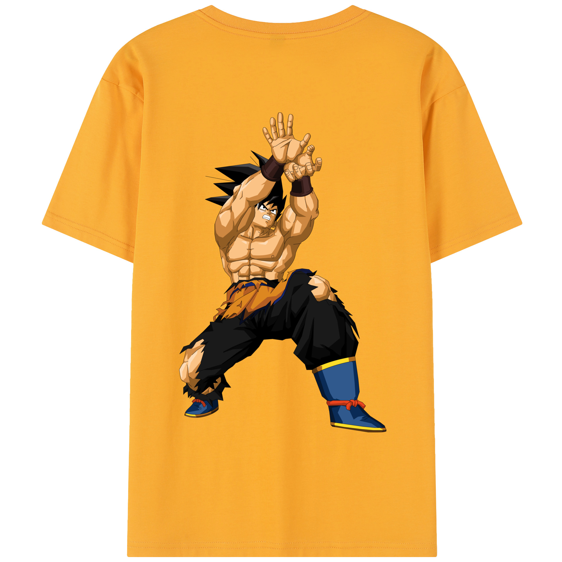 （画像用） ドラゴンボール 孫悟空（そん ごくう）Son Goku カカロット DRAGON BALL Kakarotto レディース半袖Tシャツ(バックプリント)