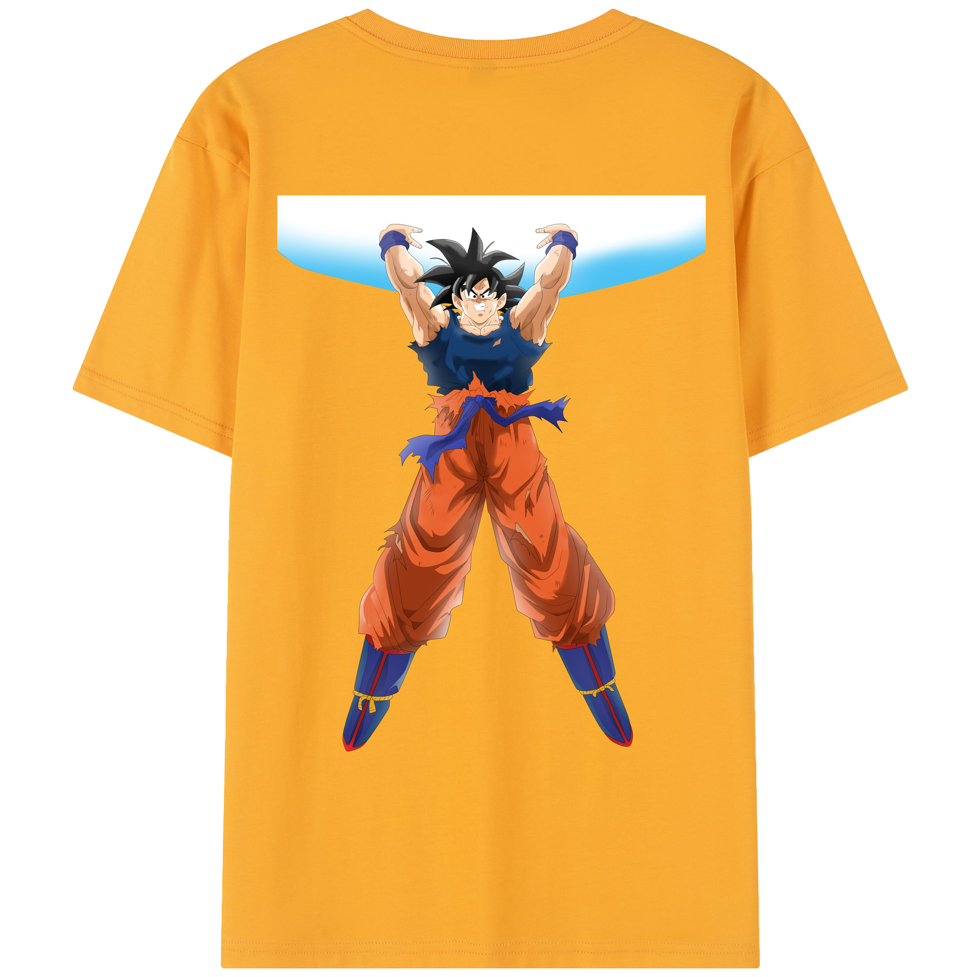 （画像用） ドラゴンボール 孫悟空（そん ごくう）Son Goku カカロット DRAGON BALL Kakarotto レディース半袖Tシャツ(バックプリント)