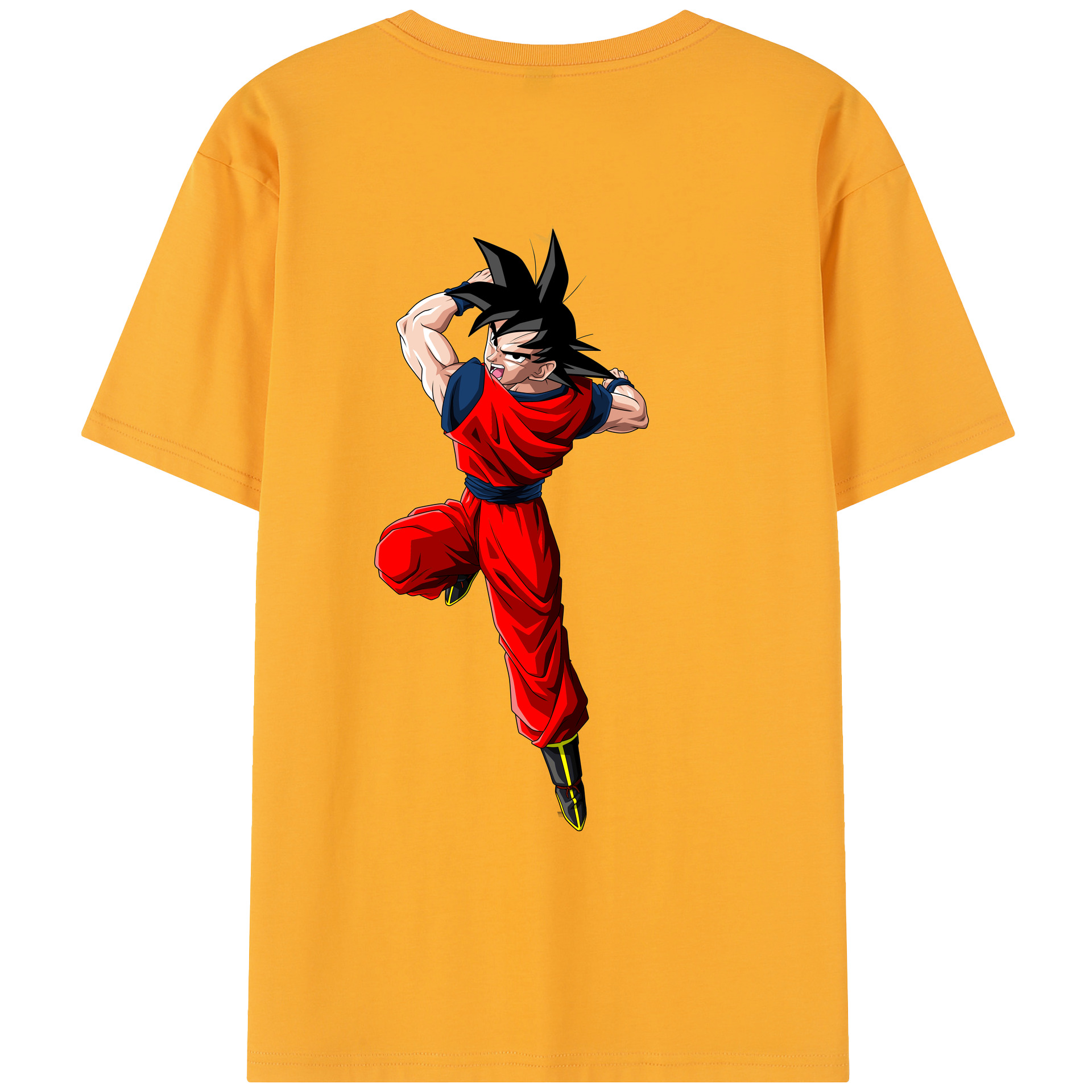 （画像用） ドラゴンボール 孫悟空（そん ごくう）Son Goku カカロット DRAGON BALL Kakarotto レディース半袖Tシャツ(バックプリント)