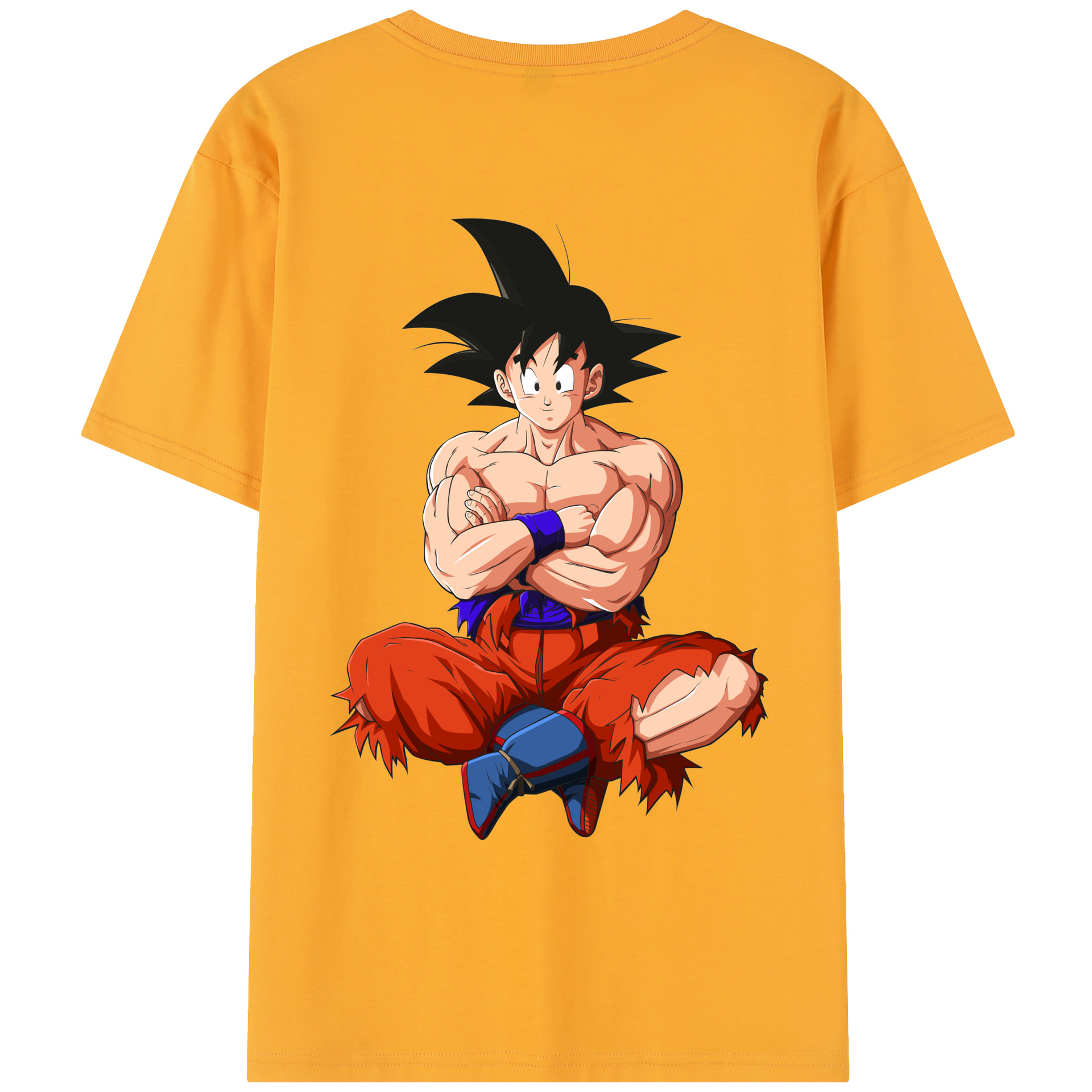 （画像用） ドラゴンボール 孫悟空（そん ごくう）Son Goku カカロット DRAGON BALL Kakarotto レディース半袖Tシャツ(バックプリント)