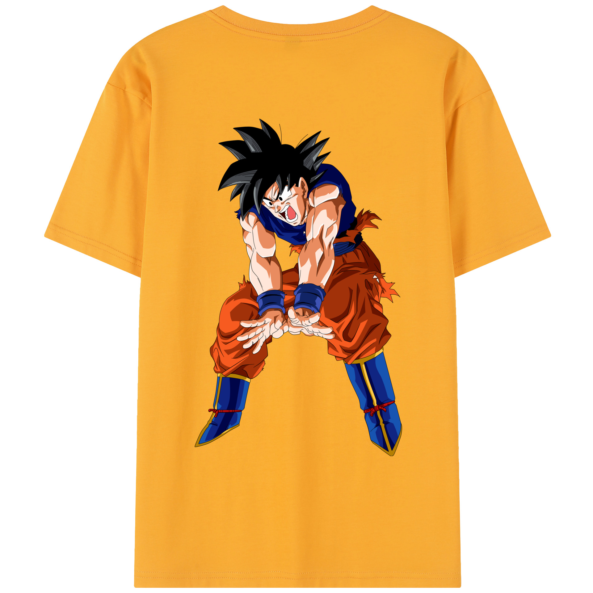 （画像用） ドラゴンボール 孫悟空（そん ごくう）Son Goku カカロット DRAGON BALL Kakarotto レディース半袖Tシャツ(バックプリント)