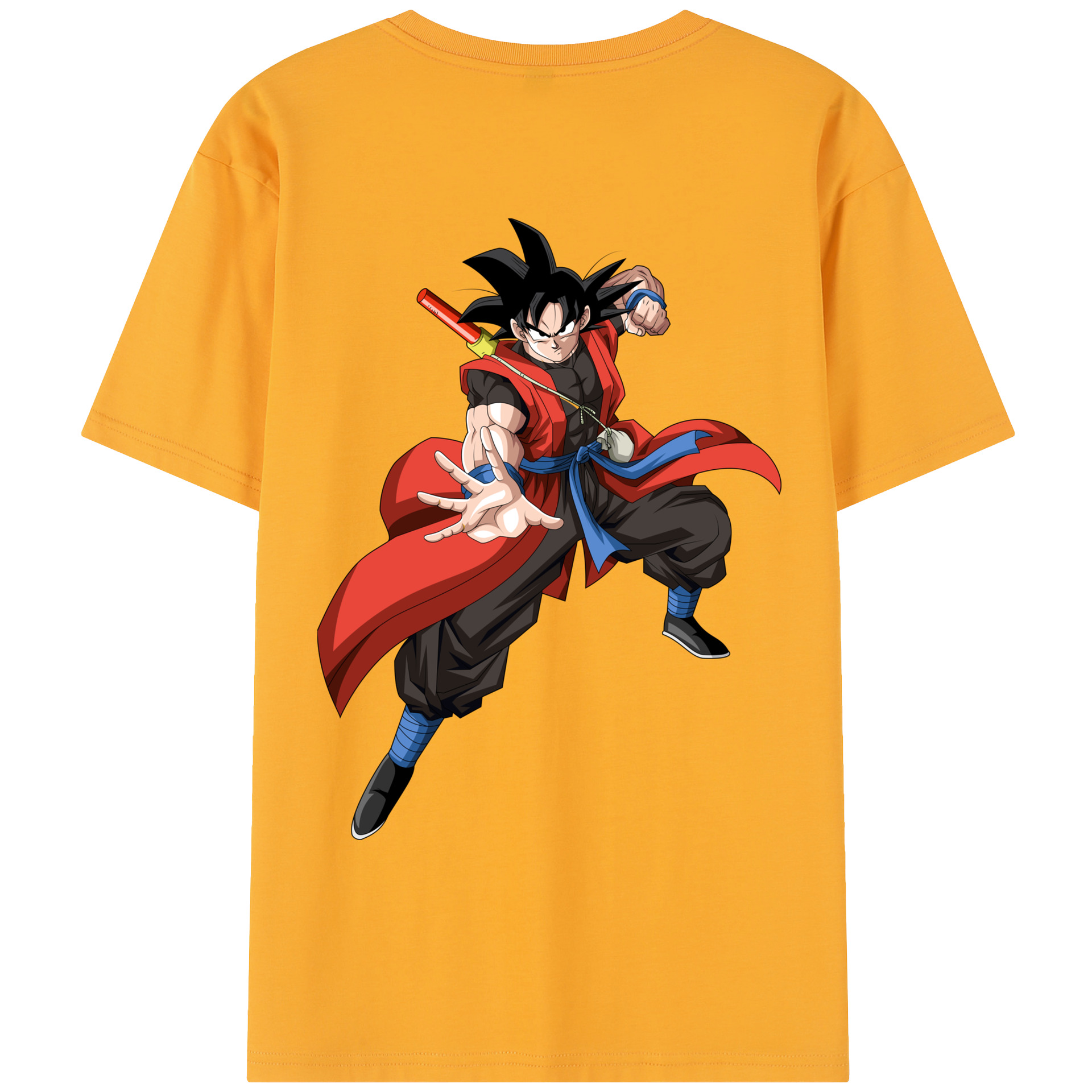 （画像用） ドラゴンボール 孫悟空（そん ごくう）Son Goku カカロット DRAGON BALL Kakarotto レディース半袖Tシャツ(バックプリント)
