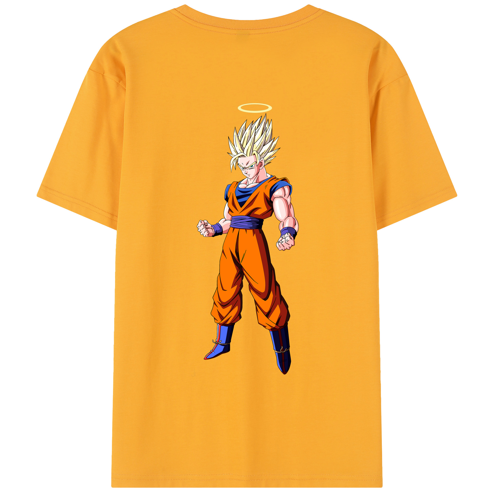 （画像用） ドラゴンボール 孫悟空（そん ごくう）Son Goku カカロット DRAGON BALL Kakarotto レディース半袖Tシャツ(バックプリント)