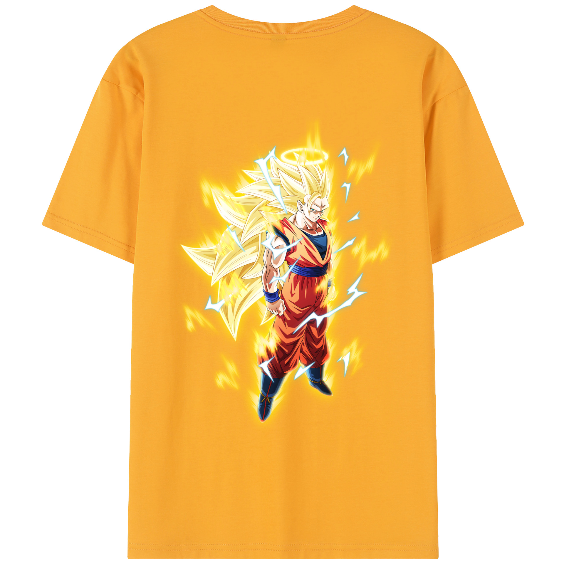 （画像用） ドラゴンボール 孫悟空（そん ごくう）Son Goku カカロット DRAGON BALL Kakarotto レディース半袖Tシャツ(バックプリント)