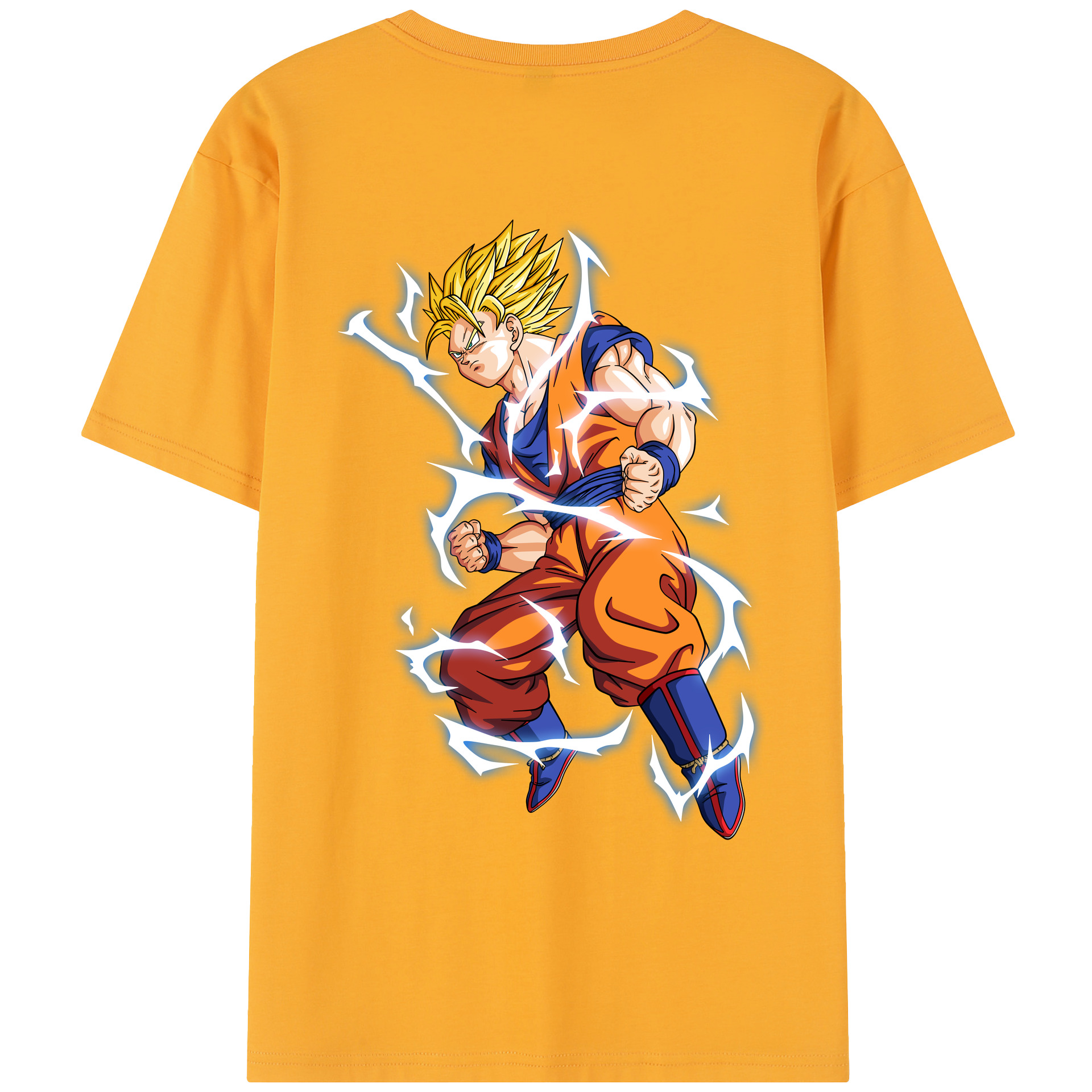 （画像用） ドラゴンボール 孫悟空（そん ごくう）Son Goku カカロット DRAGON BALL Kakarotto レディース半袖Tシャツ(バックプリント)