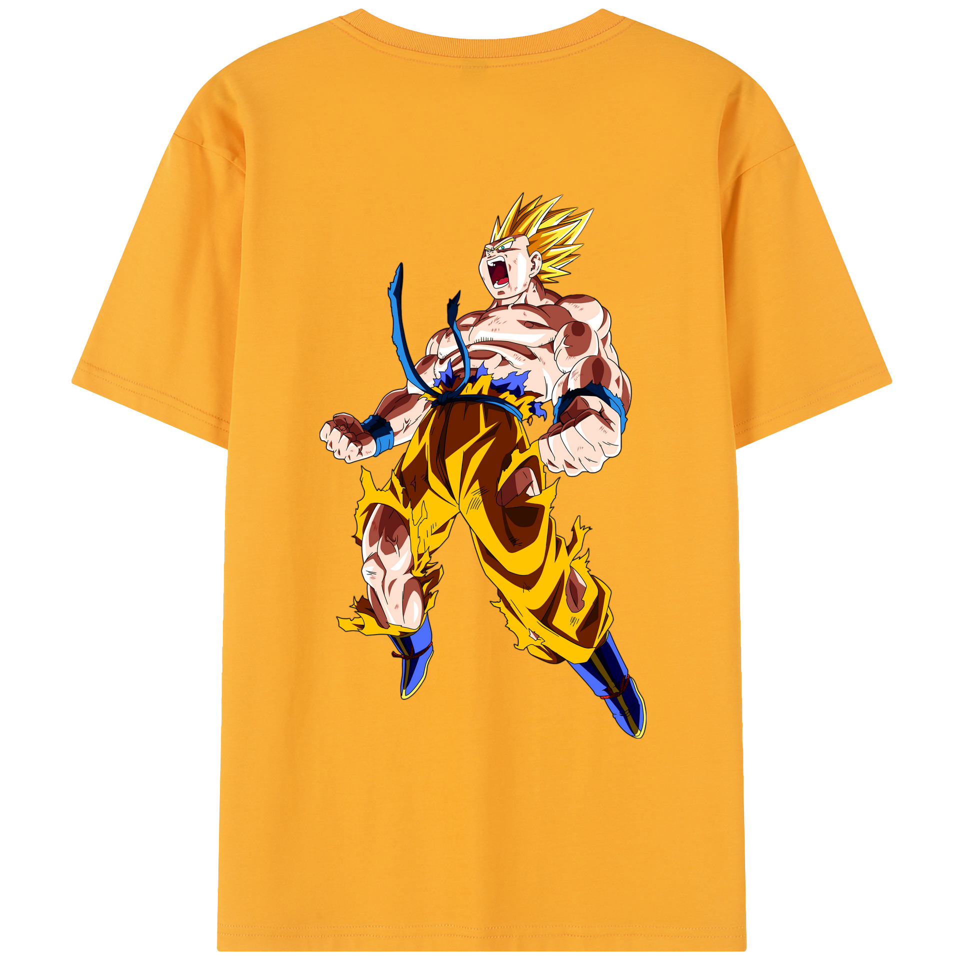 （画像用） ドラゴンボール 孫悟空（そん ごくう）Son Goku カカロット DRAGON BALL Kakarotto レディース半袖Tシャツ(バックプリント)