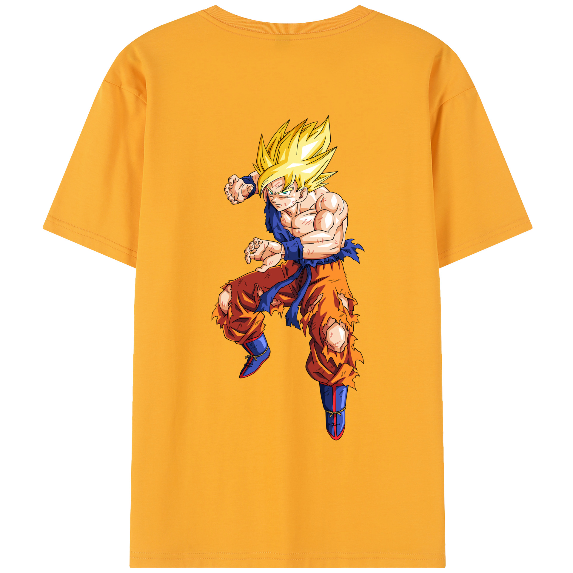 （画像用） ドラゴンボール 孫悟空（そん ごくう）Son Goku カカロット DRAGON BALL Kakarotto レディース半袖Tシャツ(バックプリント)