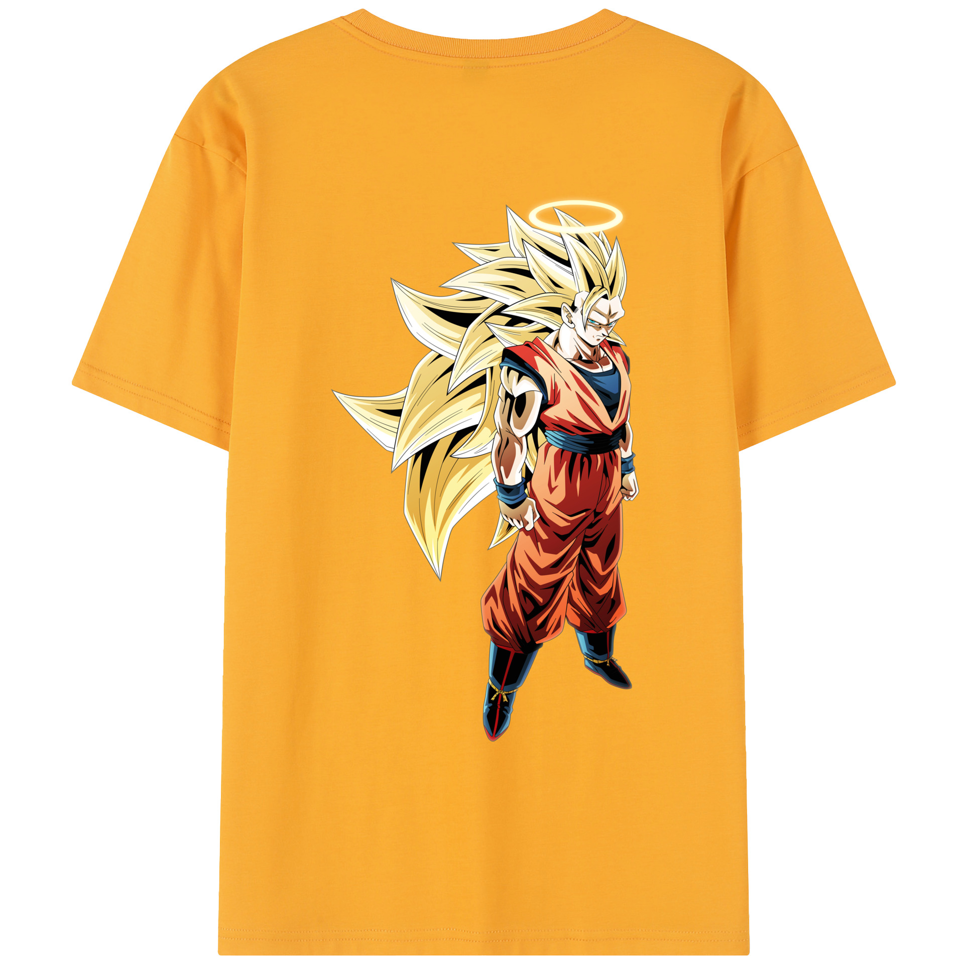 （画像用） ドラゴンボール 孫悟空（そん ごくう）Son Goku カカロット DRAGON BALL Kakarotto レディース半袖Tシャツ(バックプリント)