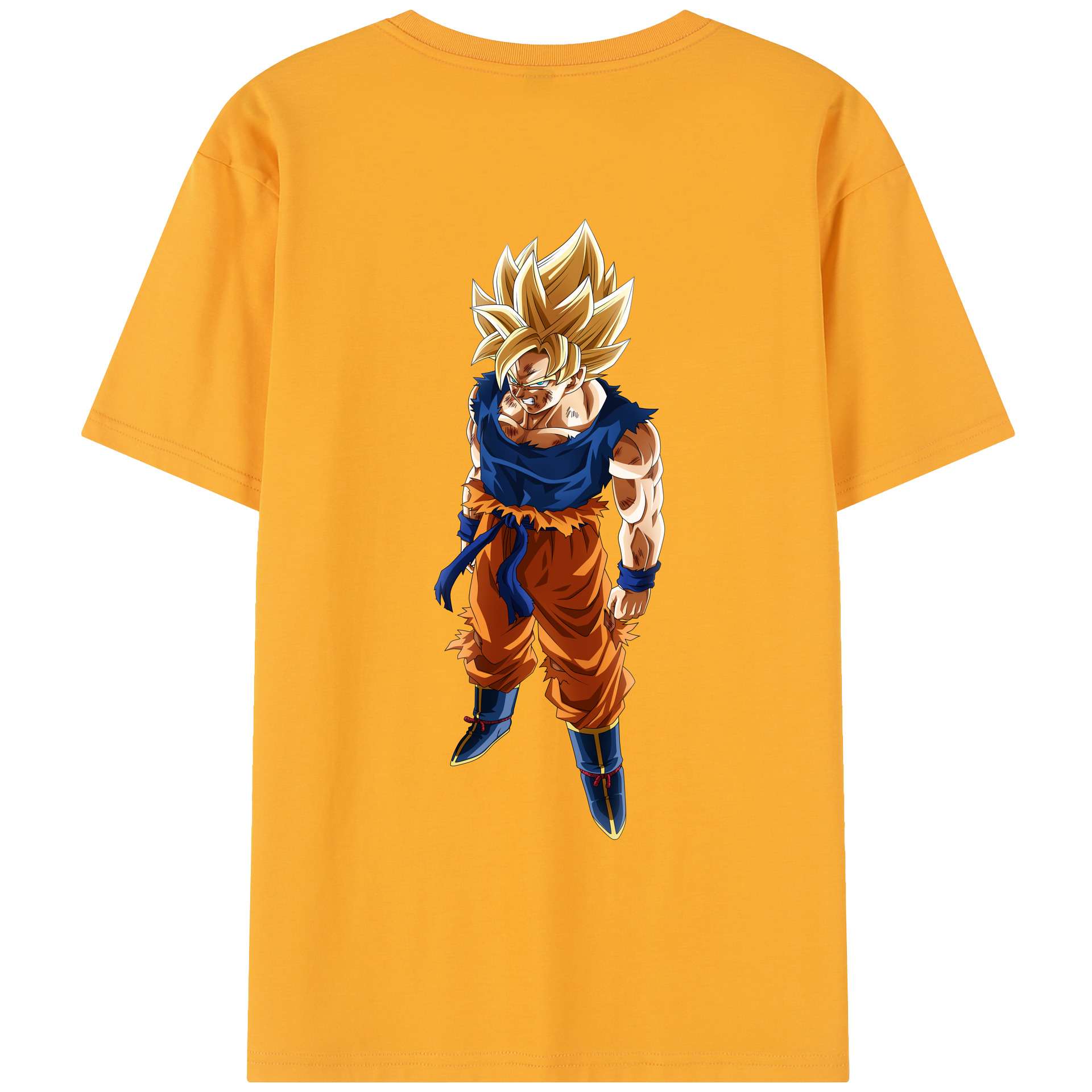 （画像用） ドラゴンボール 孫悟空（そん ごくう）Son Goku カカロット DRAGON BALL Kakarotto レディース半袖Tシャツ(バックプリント)