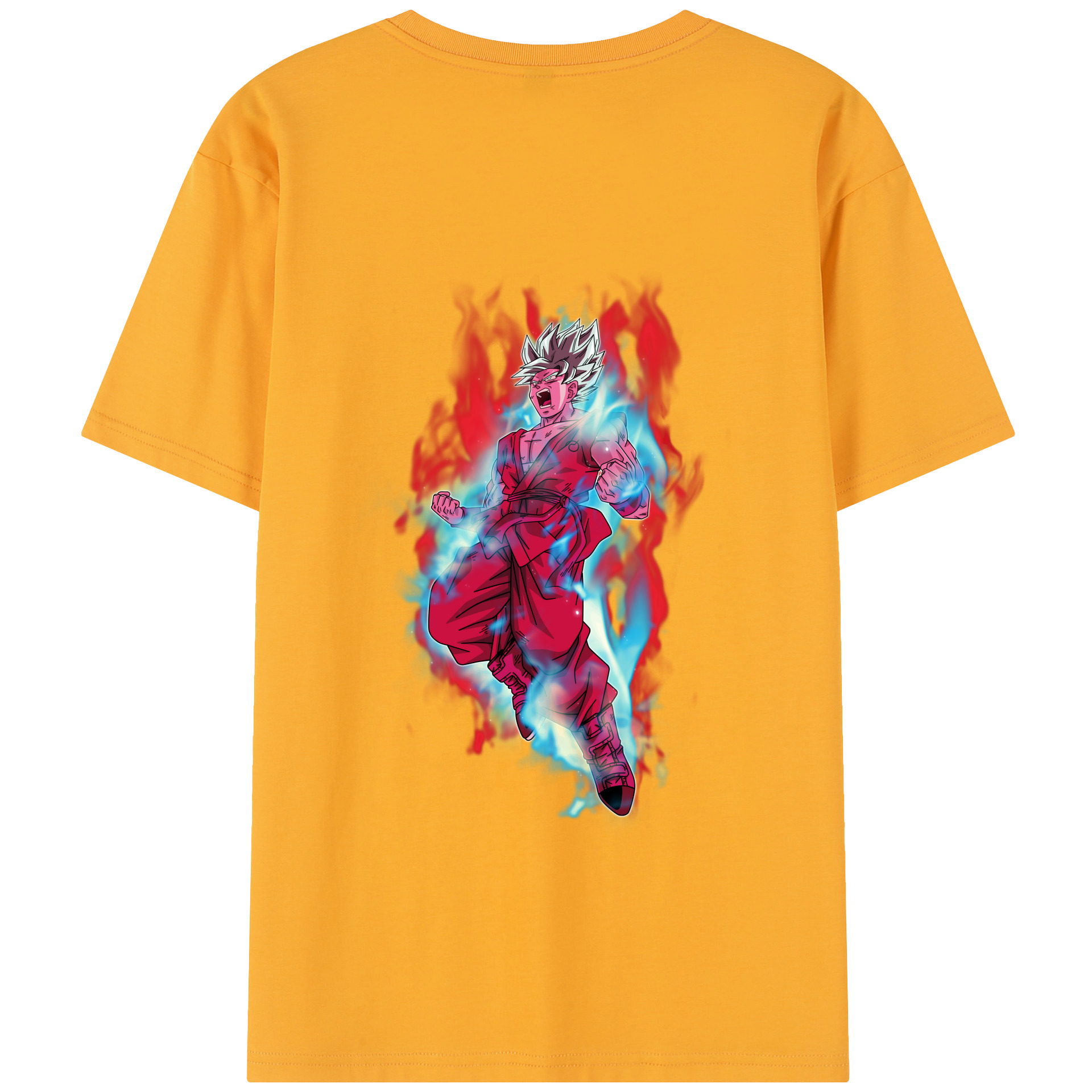 （画像用） ドラゴンボール 孫悟空（そん ごくう）Son Goku カカロット DRAGON BALL Kakarotto レディース半袖Tシャツ(バックプリント)