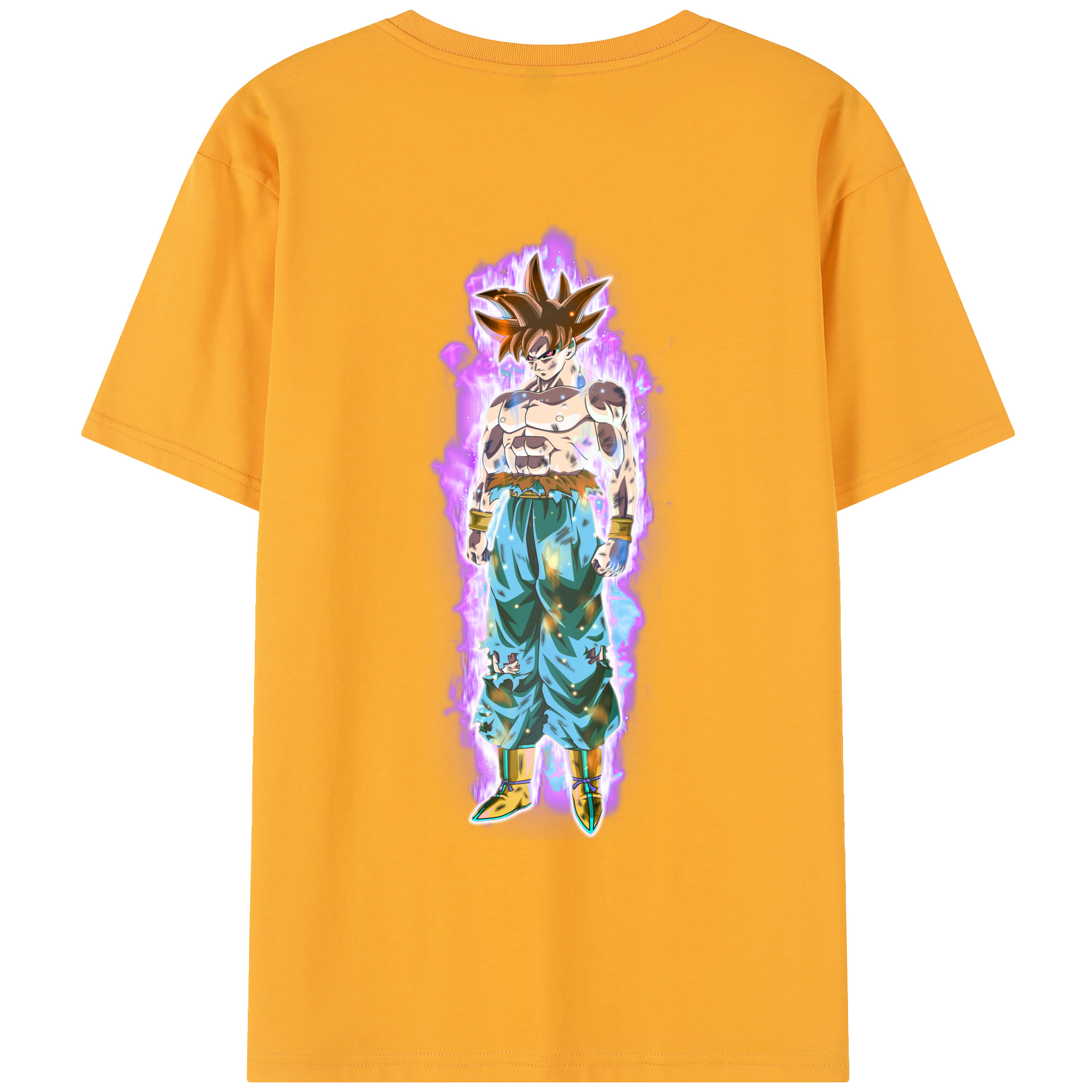 （画像用） ドラゴンボール 孫悟空（そん ごくう）Son Goku カカロット DRAGON BALL Kakarotto レディース半袖Tシャツ(バックプリント)