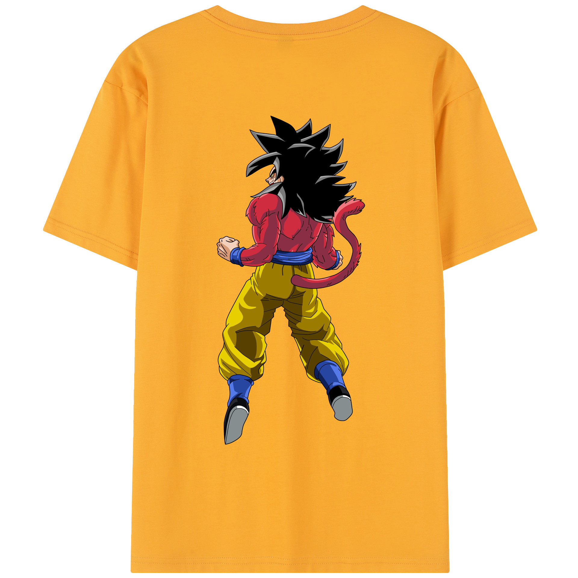 （画像用） ドラゴンボール 孫悟空（そん ごくう）Son Goku カカロット DRAGON BALL Kakarotto レディース半袖Tシャツ(バックプリント)